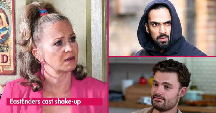 Linda, Ravi and Johnny in EastEnders (Credit: BBC)