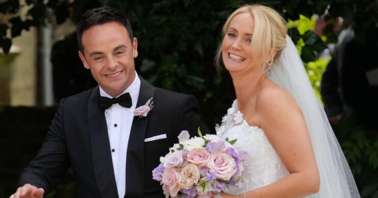Ant McPartlin and Anne-Marie Corbett on their wedding day