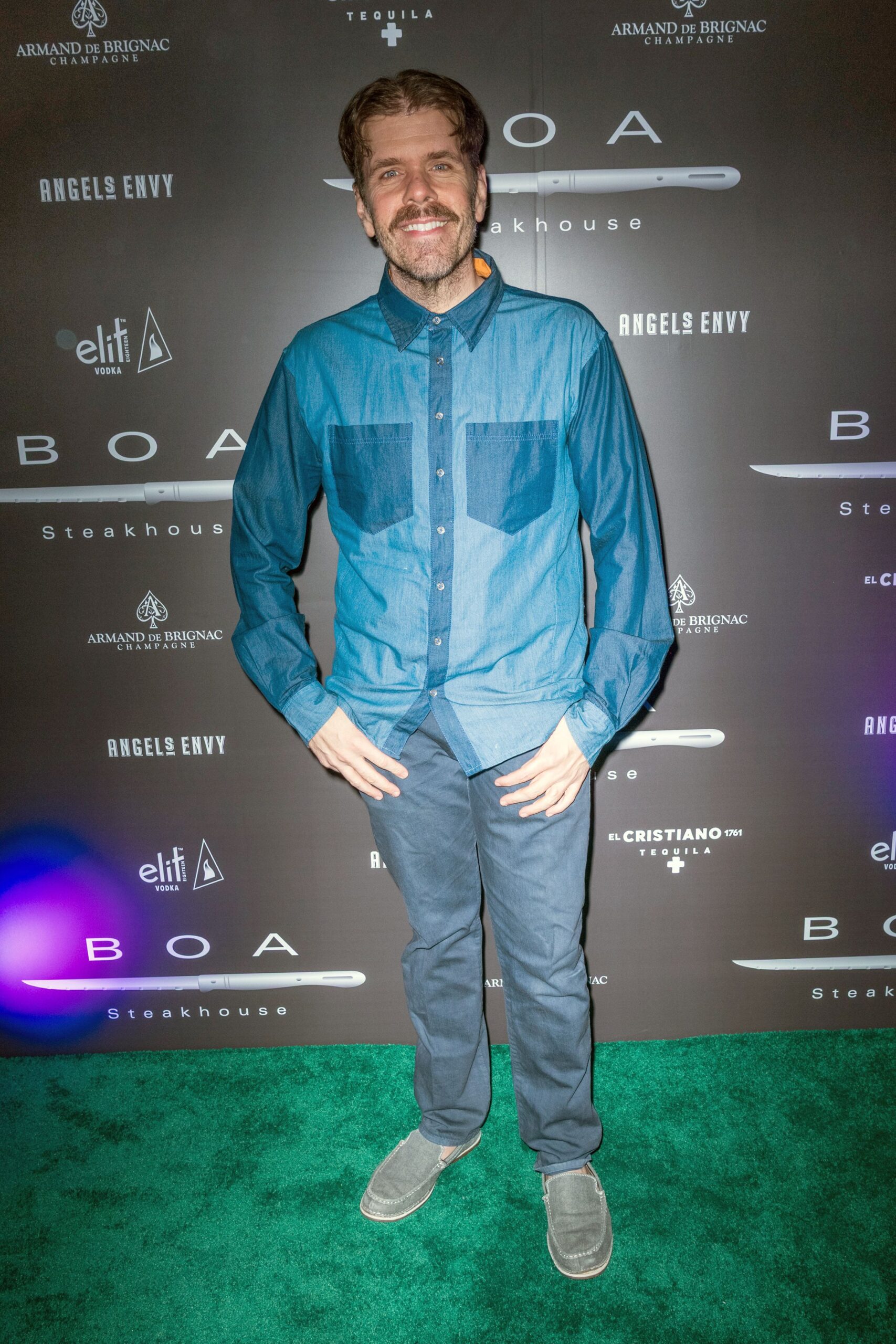 Perez Hilton at the BOA Steakhouse Grand Opening Celebration
