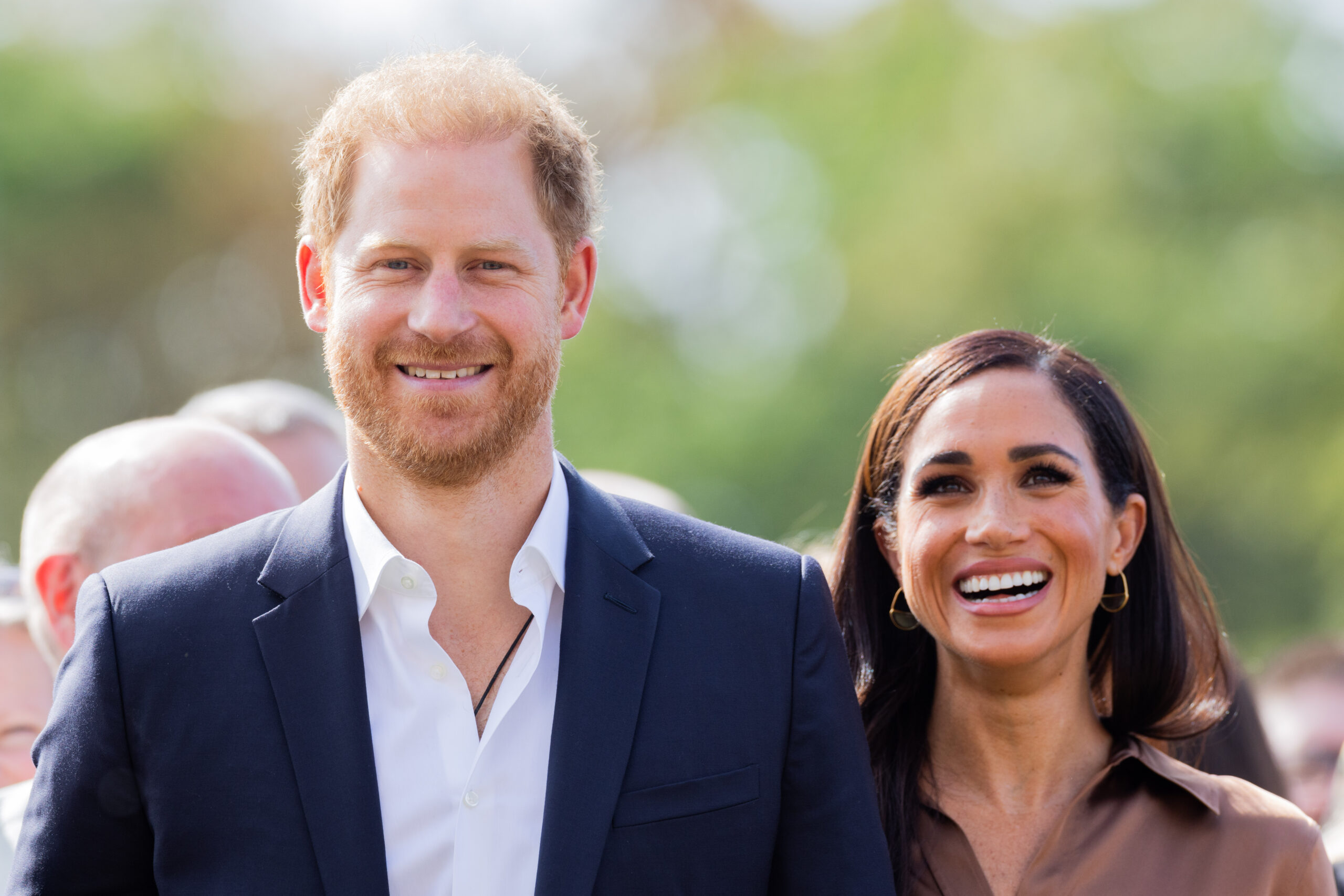 Prince Harry And Meghan smiling 