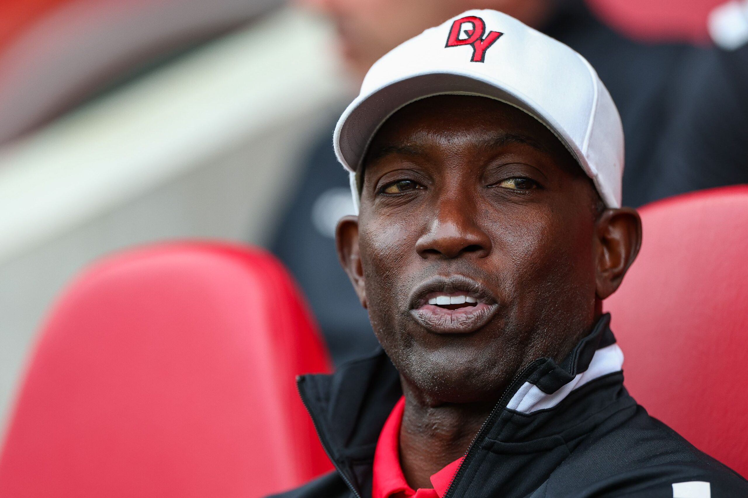 Dwight Yorke at the Ghana v Trinidad and Tobago, Unity Cup London 2025., 3rd place Play Off - 31 May 2025