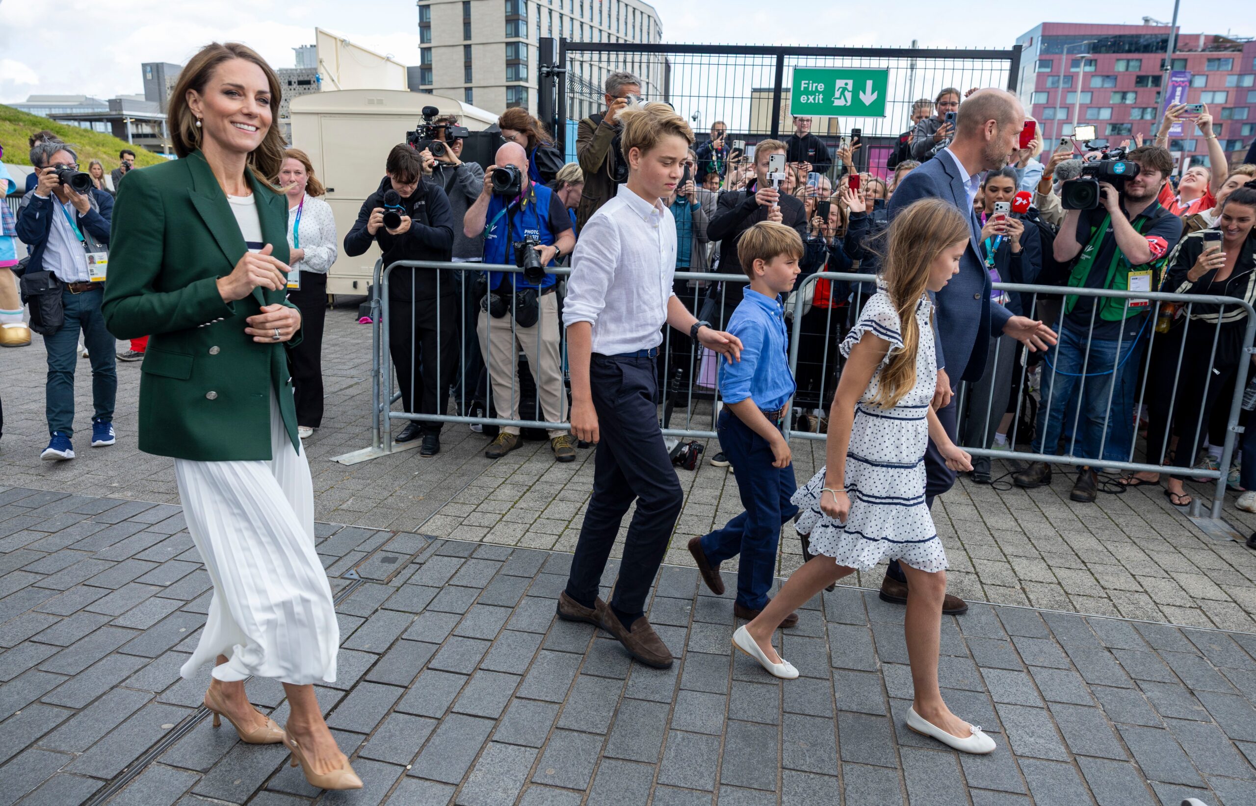 Prince William, Princess Kate, Princess Charlotte, Prince George and Louis at Glasgow 2026 Commonwealth Games