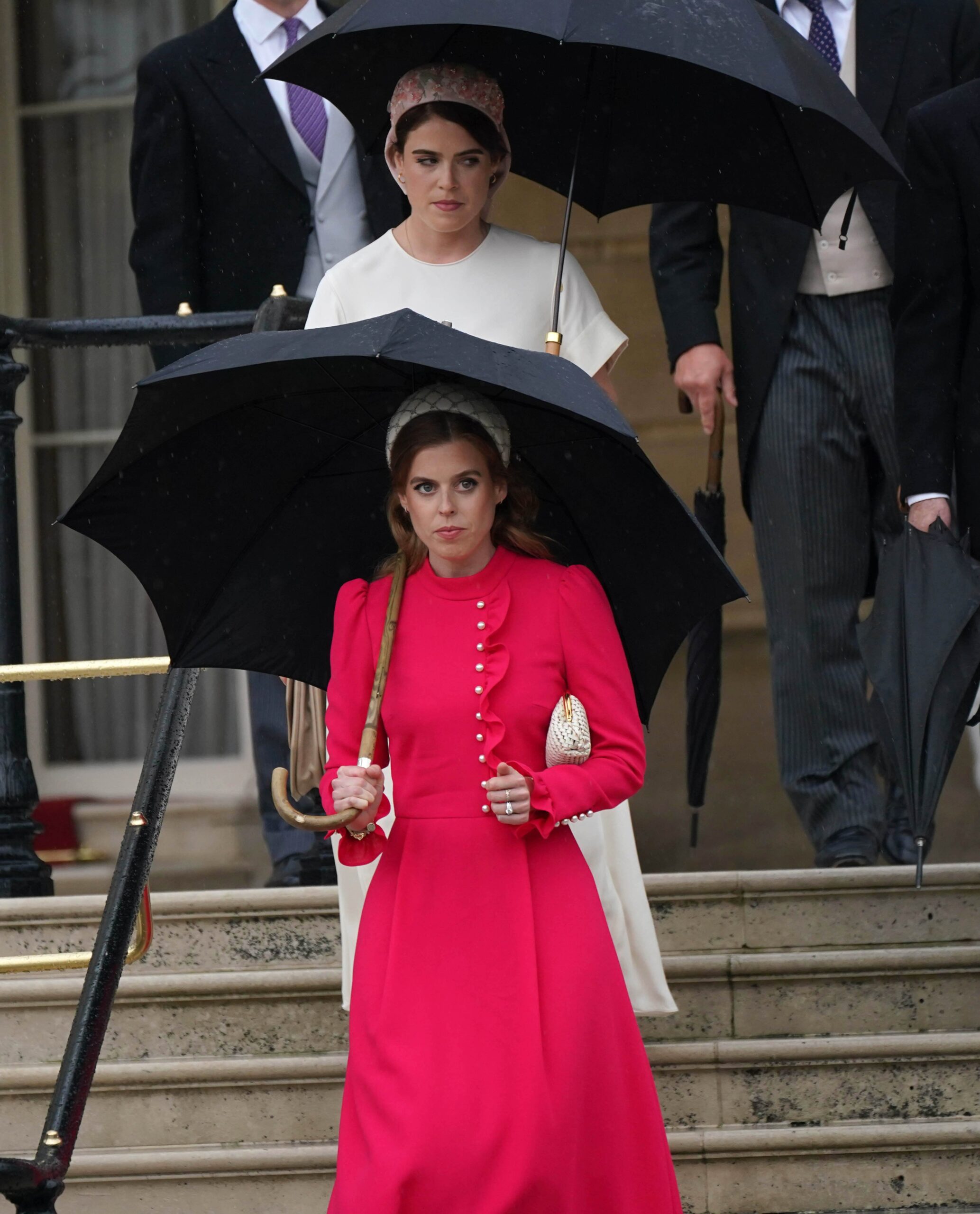 Princesses Beatrice and Eugenie at royal service