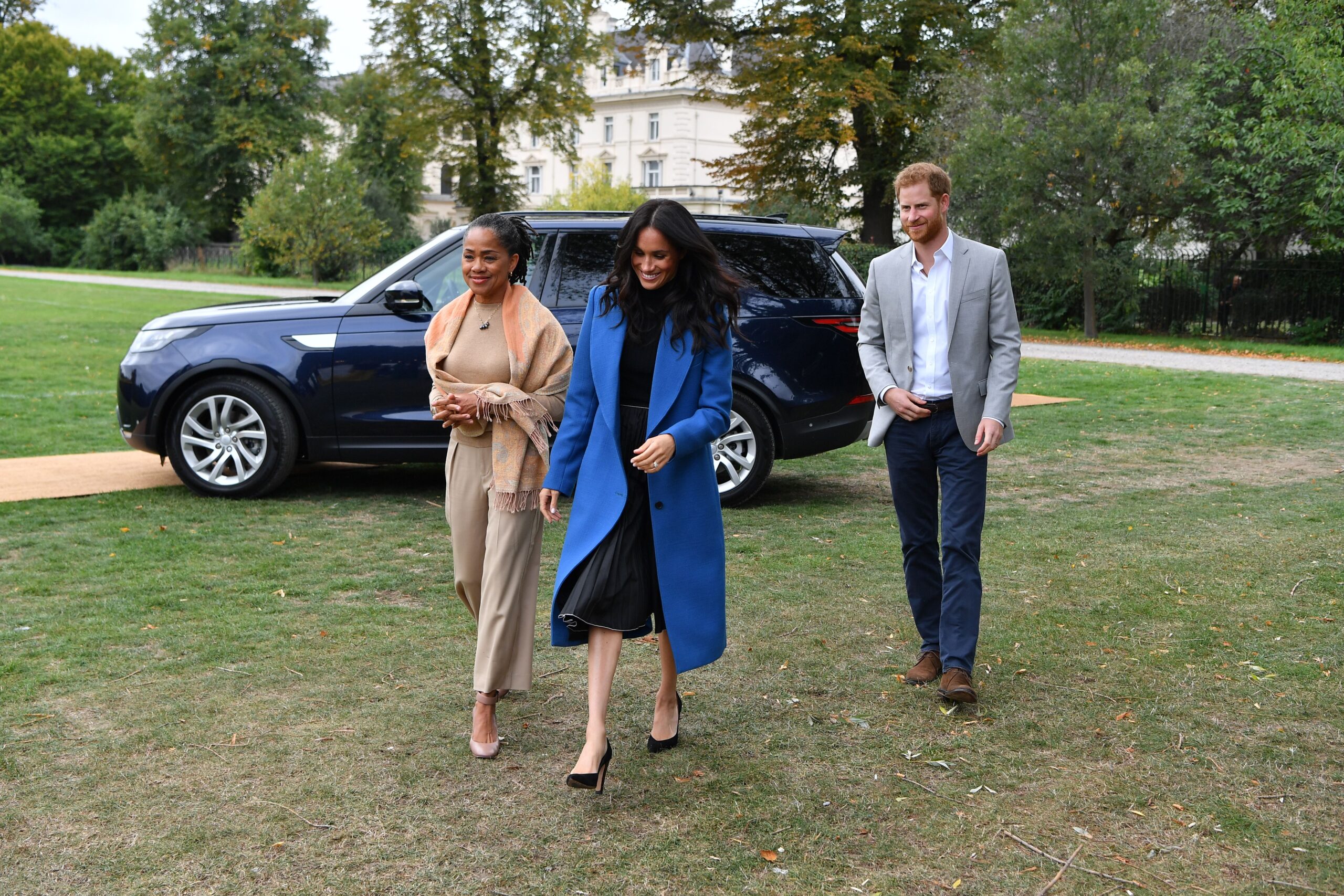 Doria Ragland, Meghan Markle, Prince Harry at Launch of 'Together: Our Community Cookbook', Kensington Palace, London, UK - 20 Sep 2018