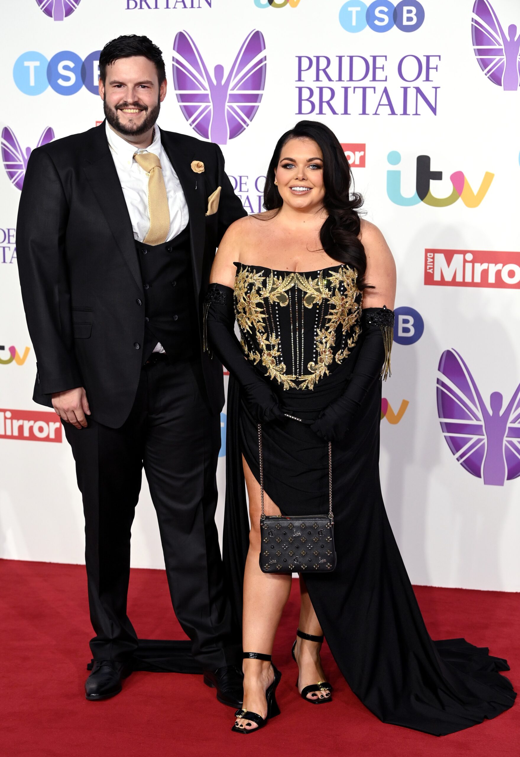 Scott Dobinson and Scarlett Moffatt at the Pride Of Britain Awards, Arrivals, London, UK - 08 Oct 2023