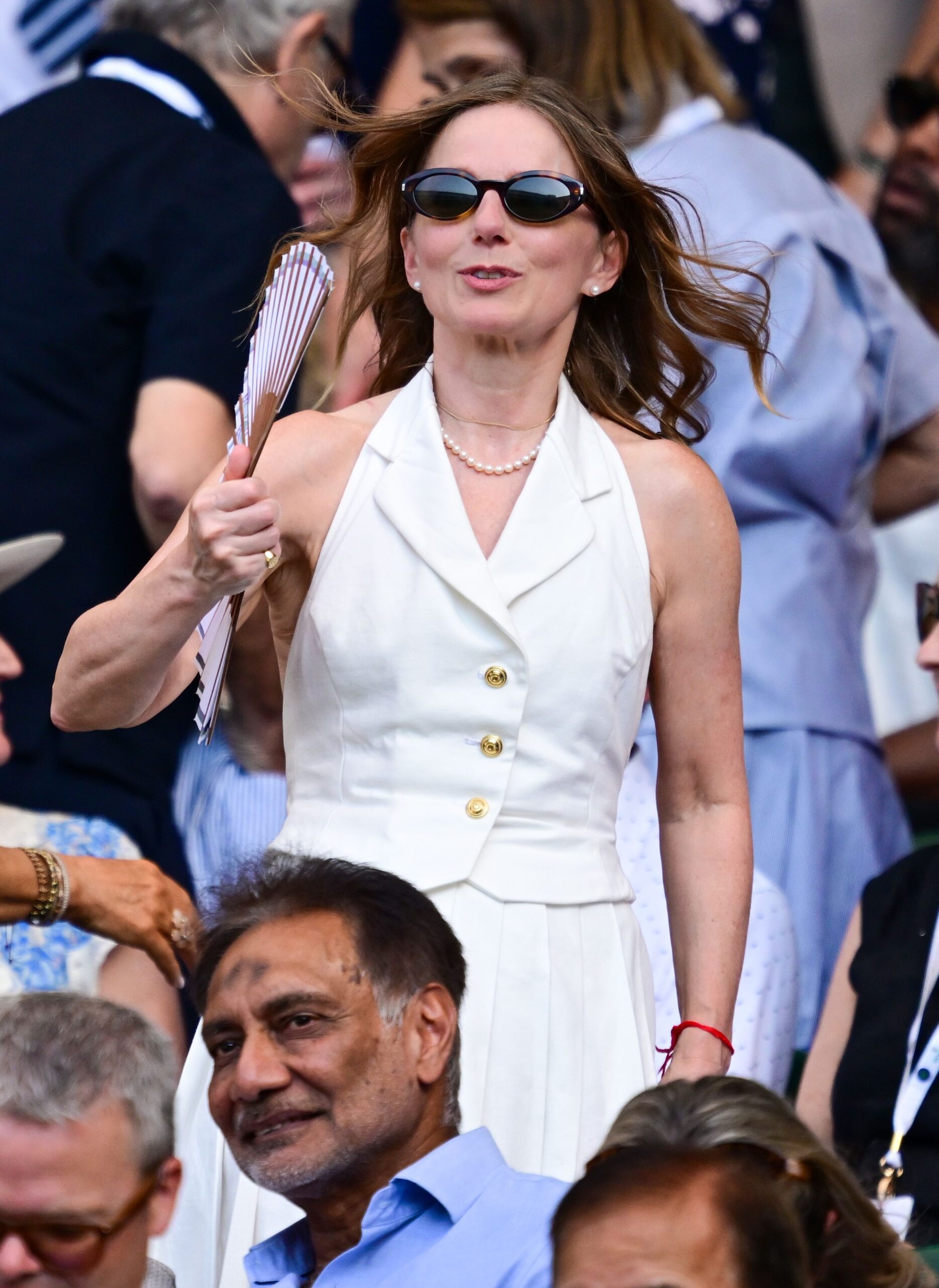 Geri Horner on Wimbledon Tennis Championships, Day 10, The All England Lawn Tennis and Croquet Club, London, UK - 08 Jul 2026