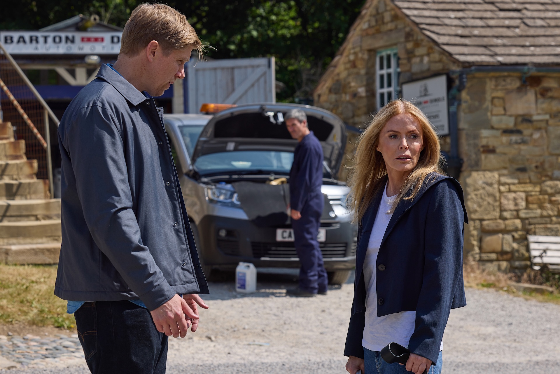 Robert and Sadie are plotting (Credit: ITV)