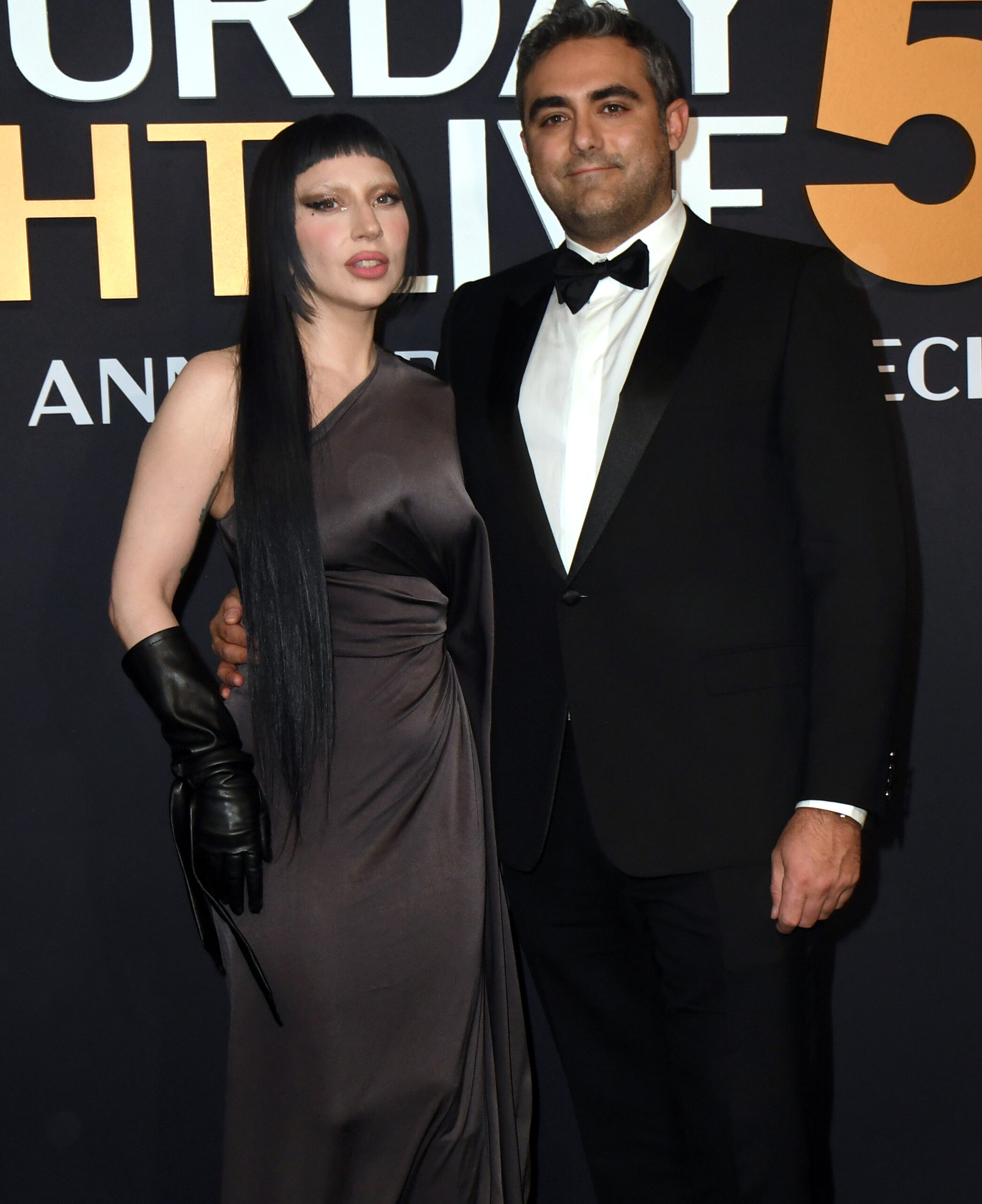 Lady Gaga and Michael Polansky on the red carpet