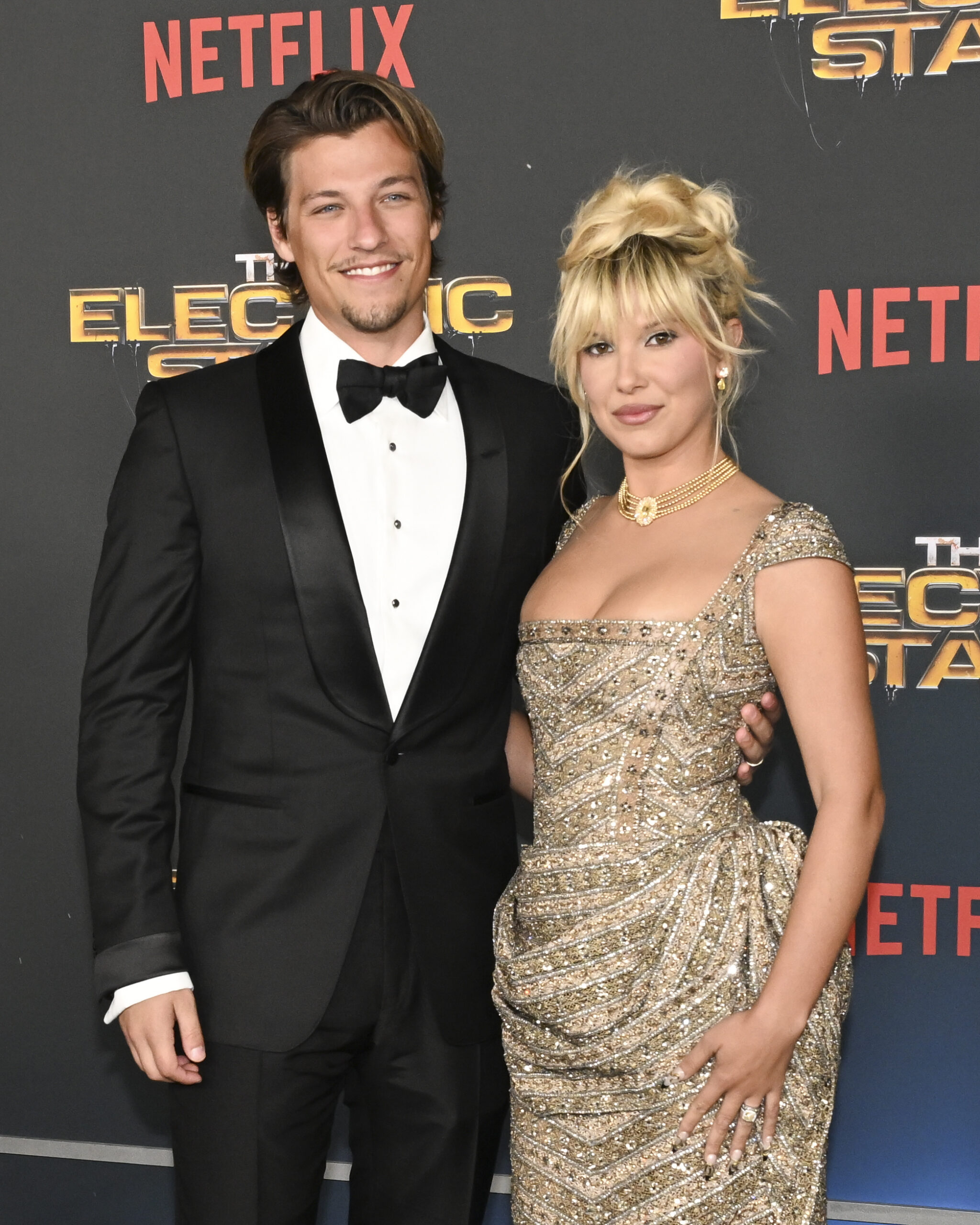 Jake Bongiovi and Millie Bobby Brown on the red carpet