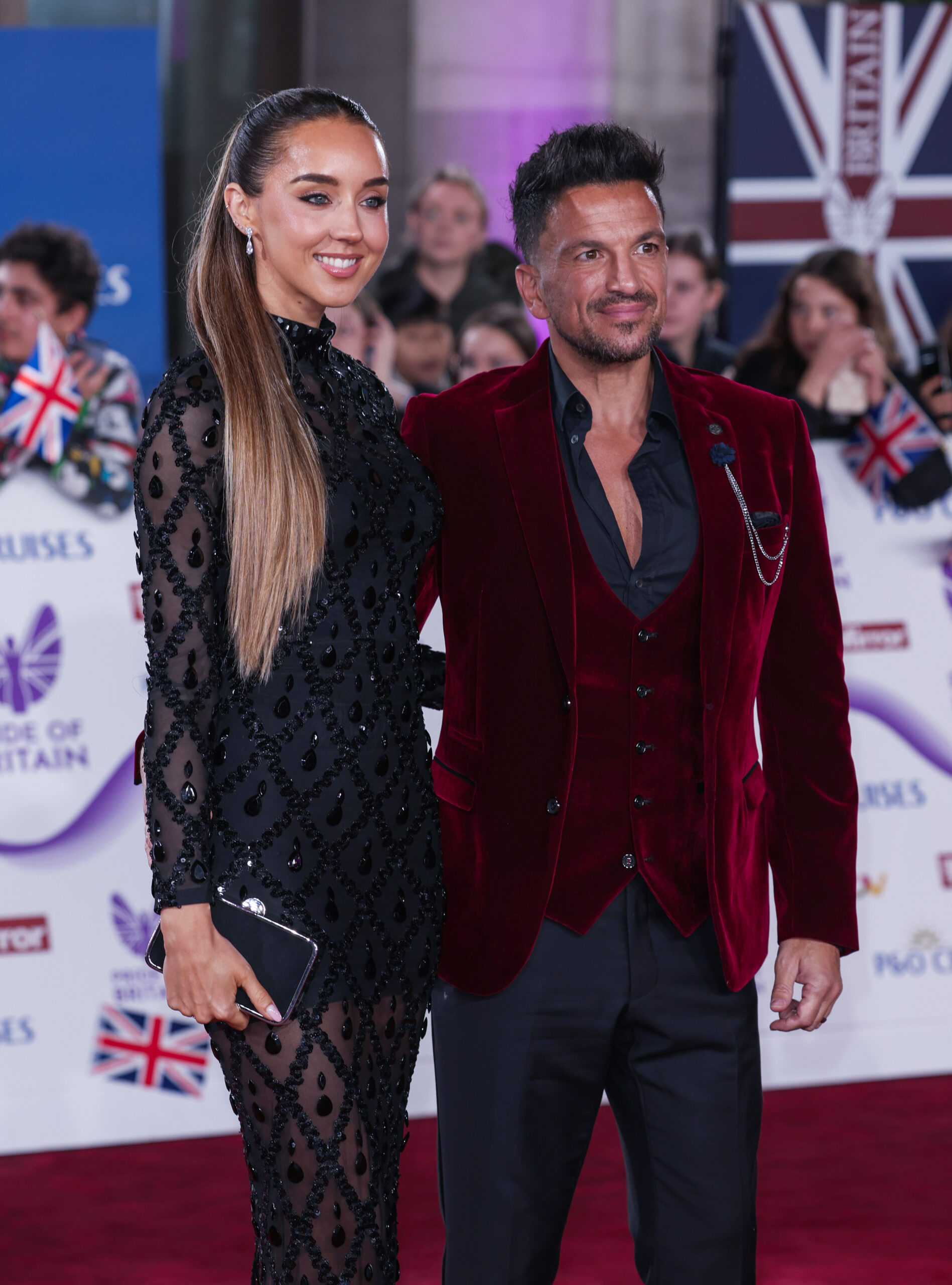 Emily and Peter Andre at the Pride of Britain Awards