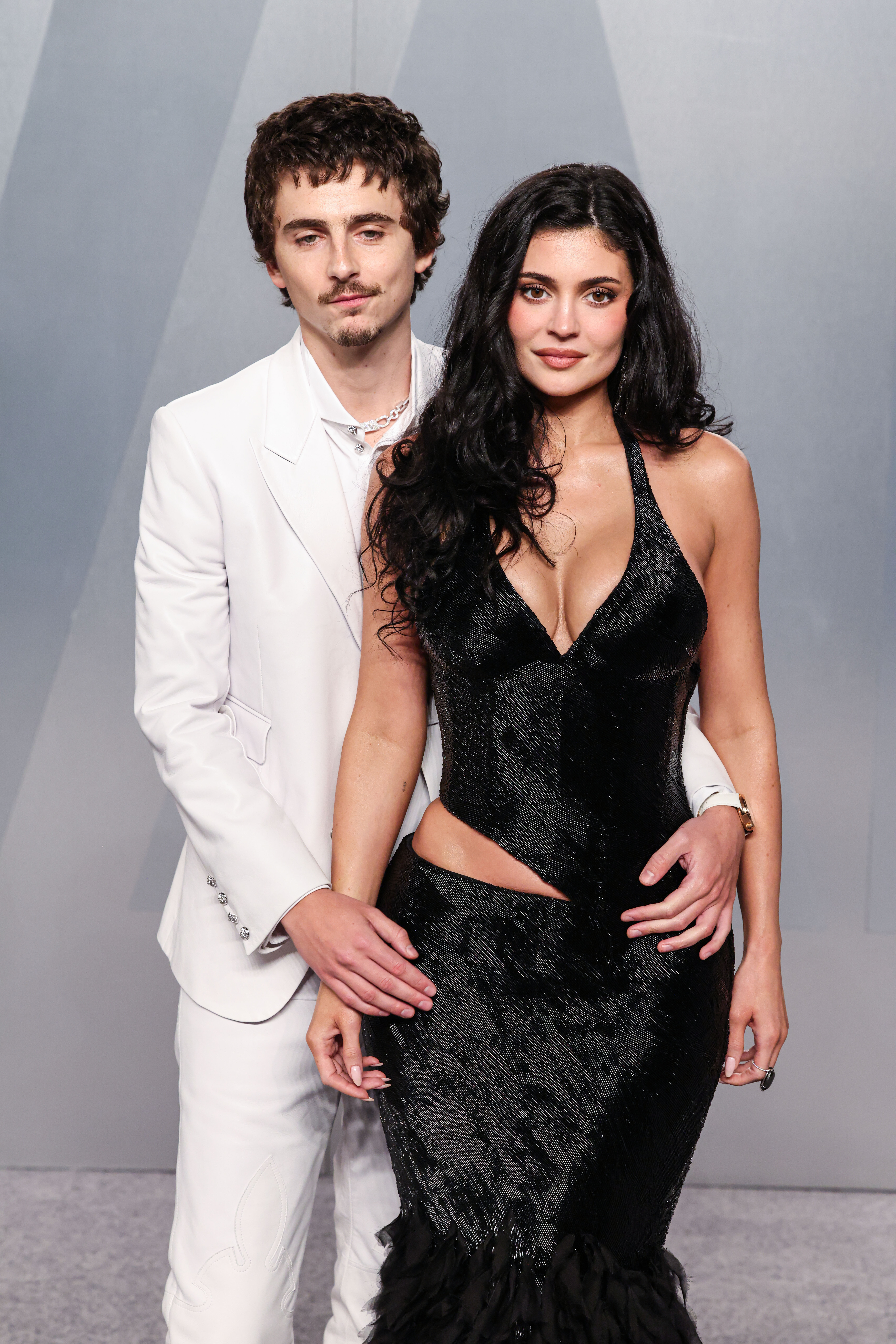 Timothee Chalamet and Kylie Jenner on the red carpet 