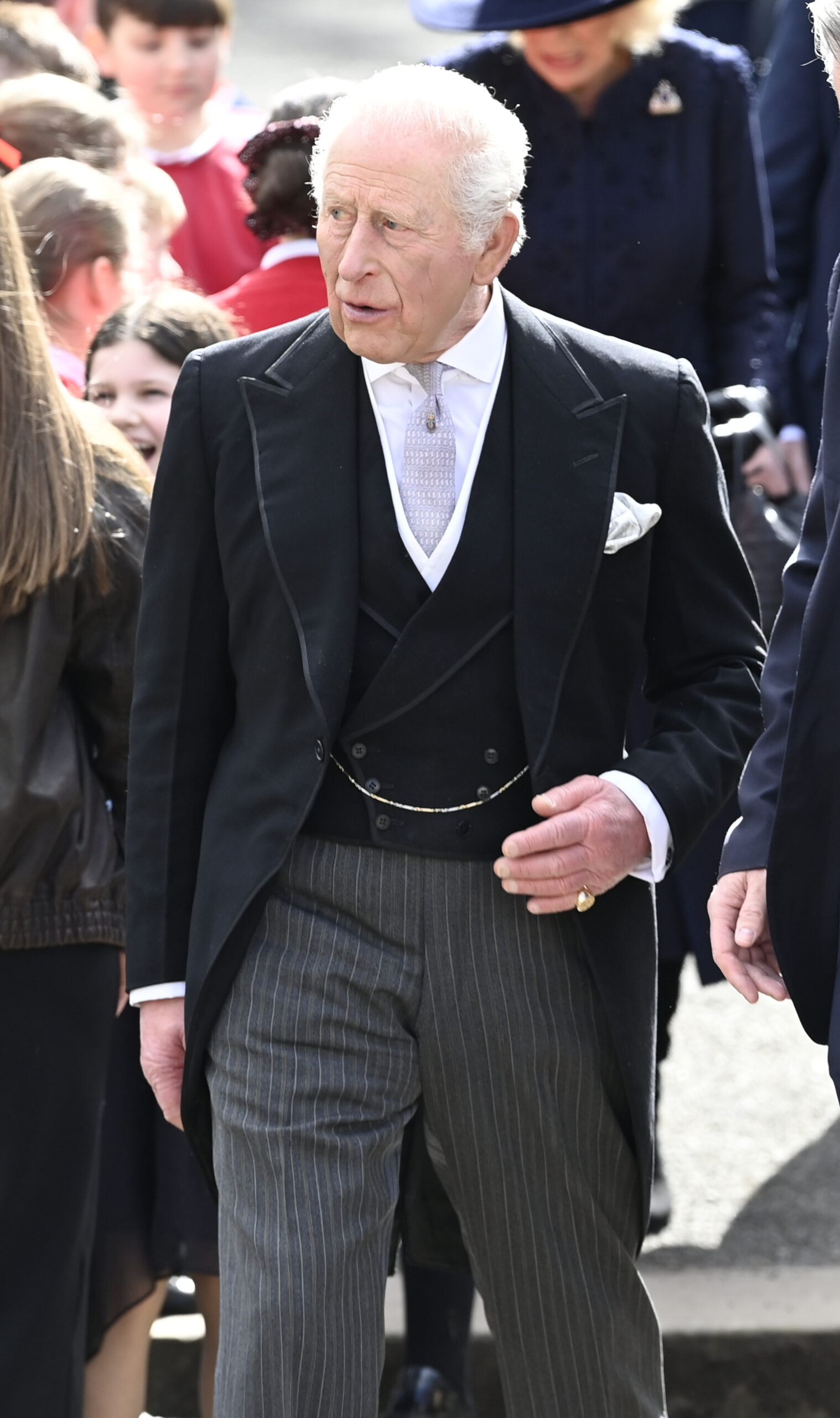King Charles in morning suit