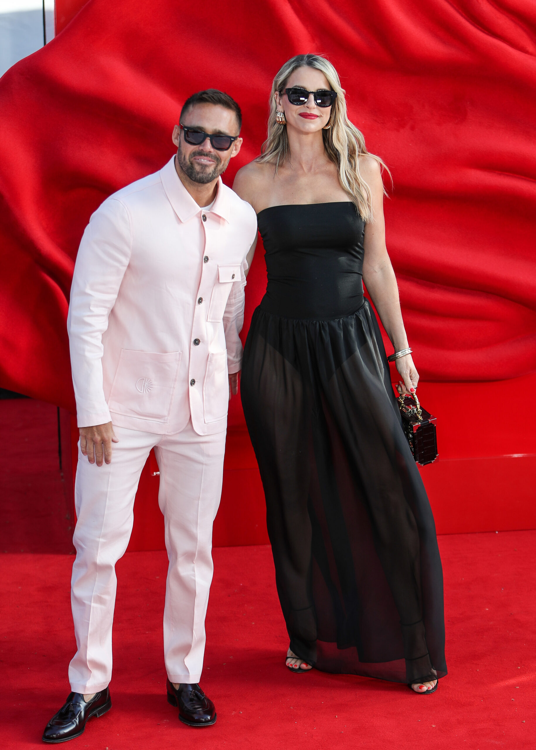 Spencer Matthews and Vogue Williams at event