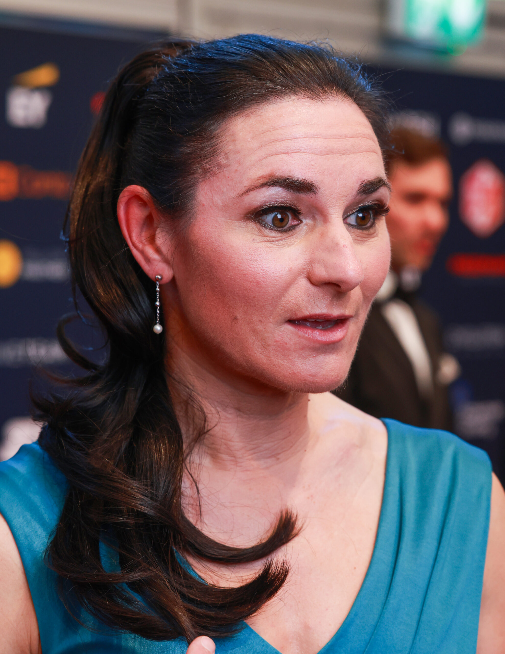 Dame Sarah Storey looking in front