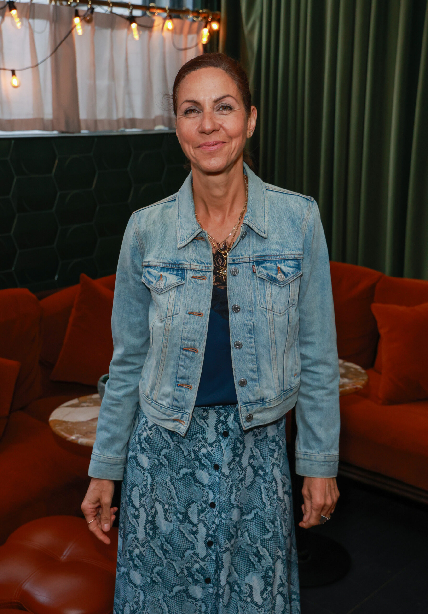 Julia Bradbury smiling at book launch