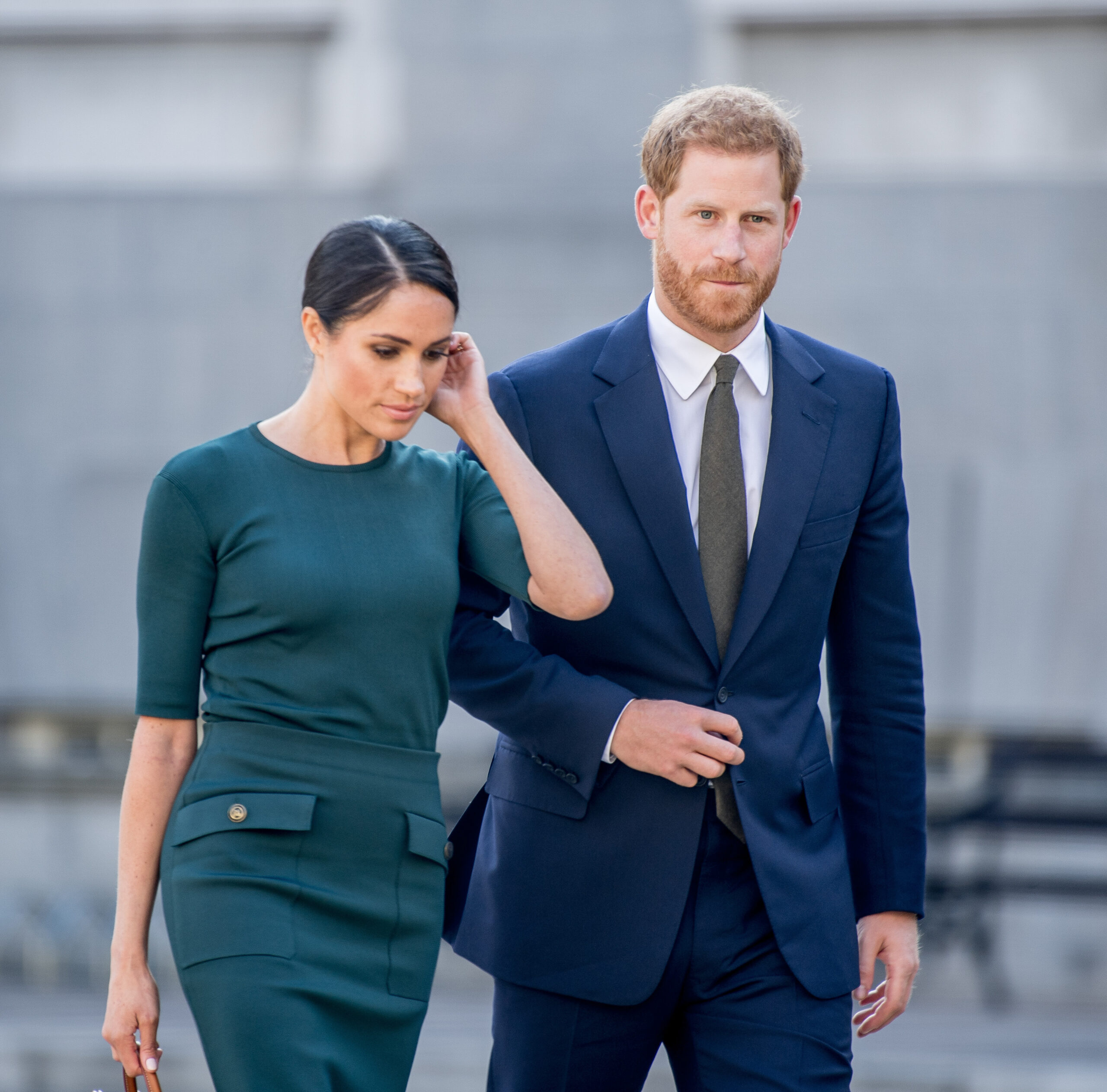 Meghan Markle and Prince Harry during royal engagement