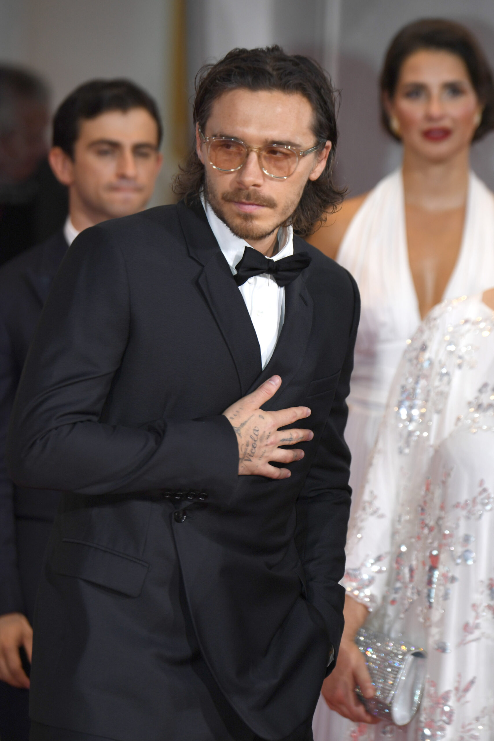 Brooklyn Beckham in tuxedo