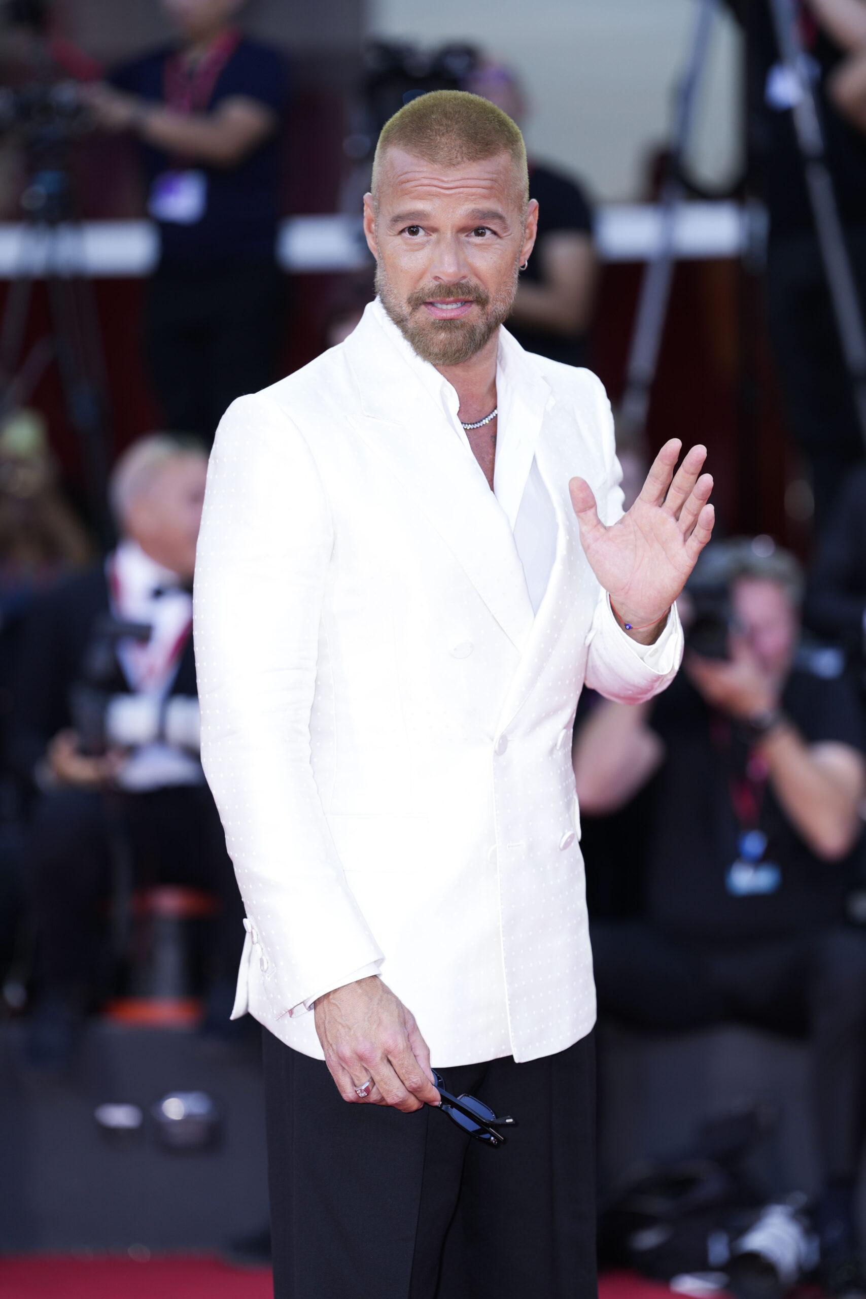 Ricky Martin on the red carpet 