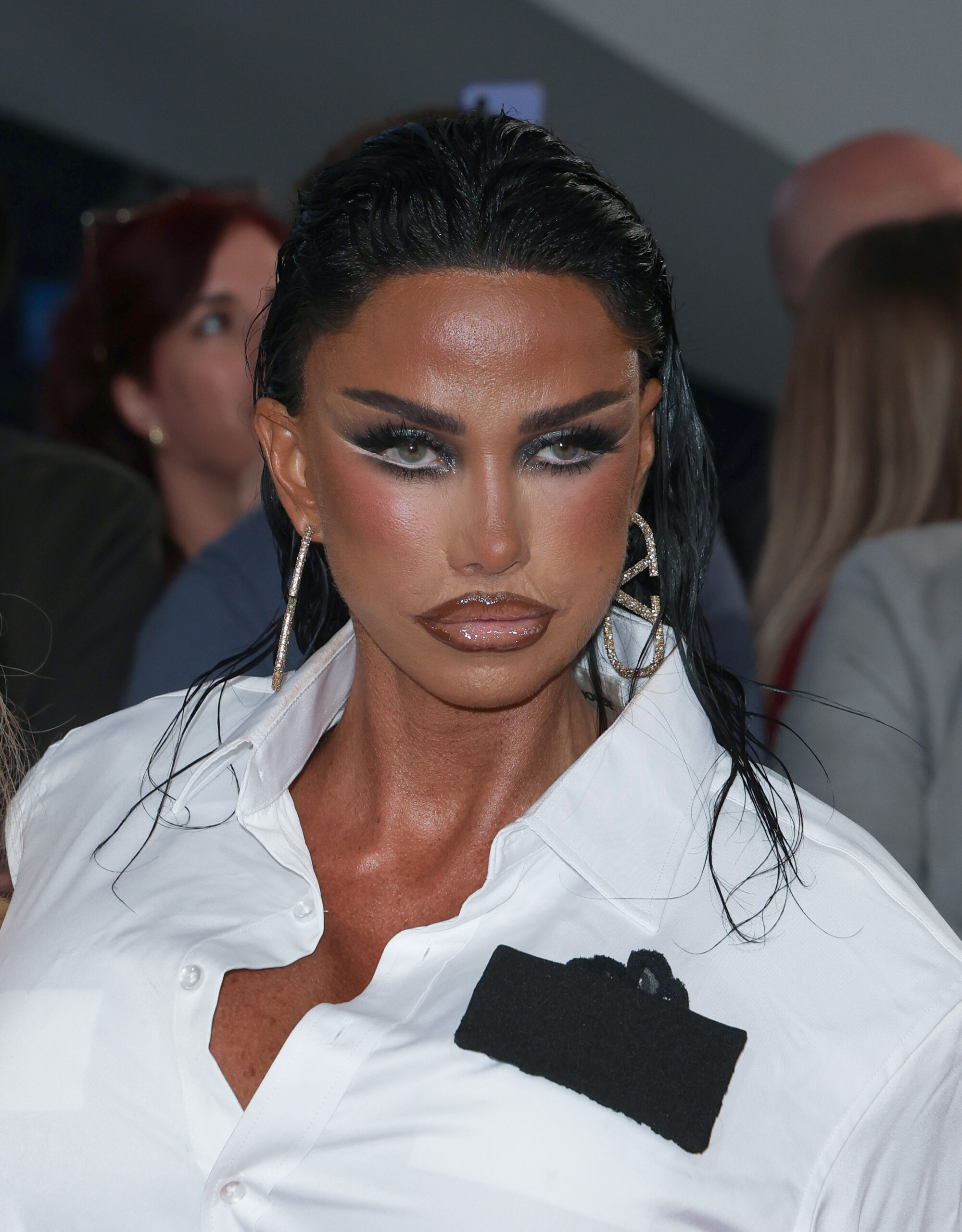Katie Price on the NTAs red carpet 