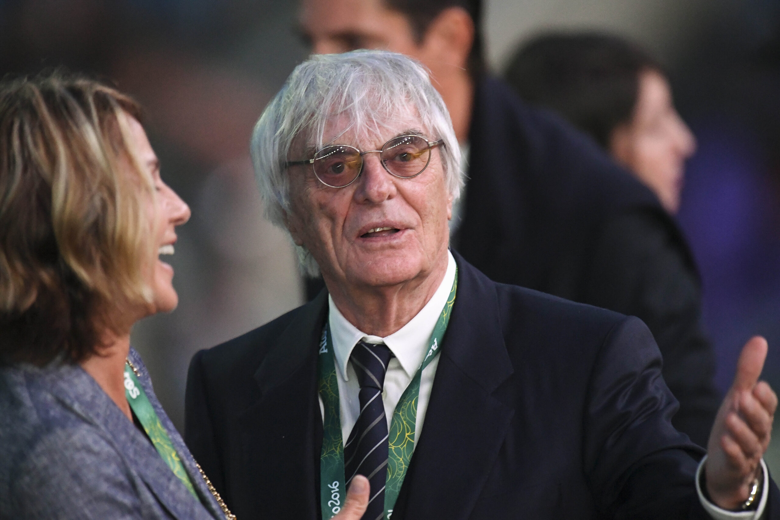 Bernie Ecclestone looking in front