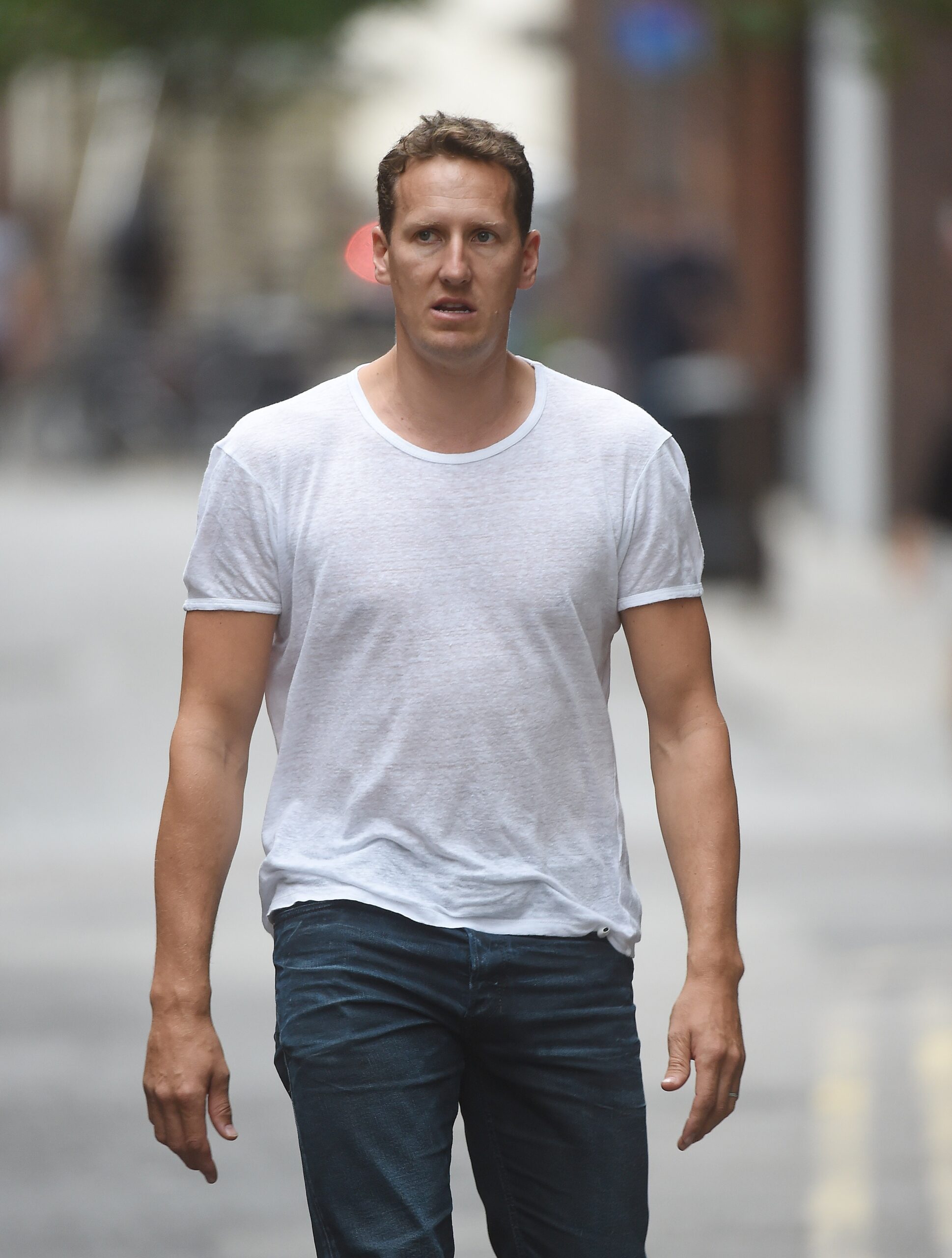 Brendan Cole walking