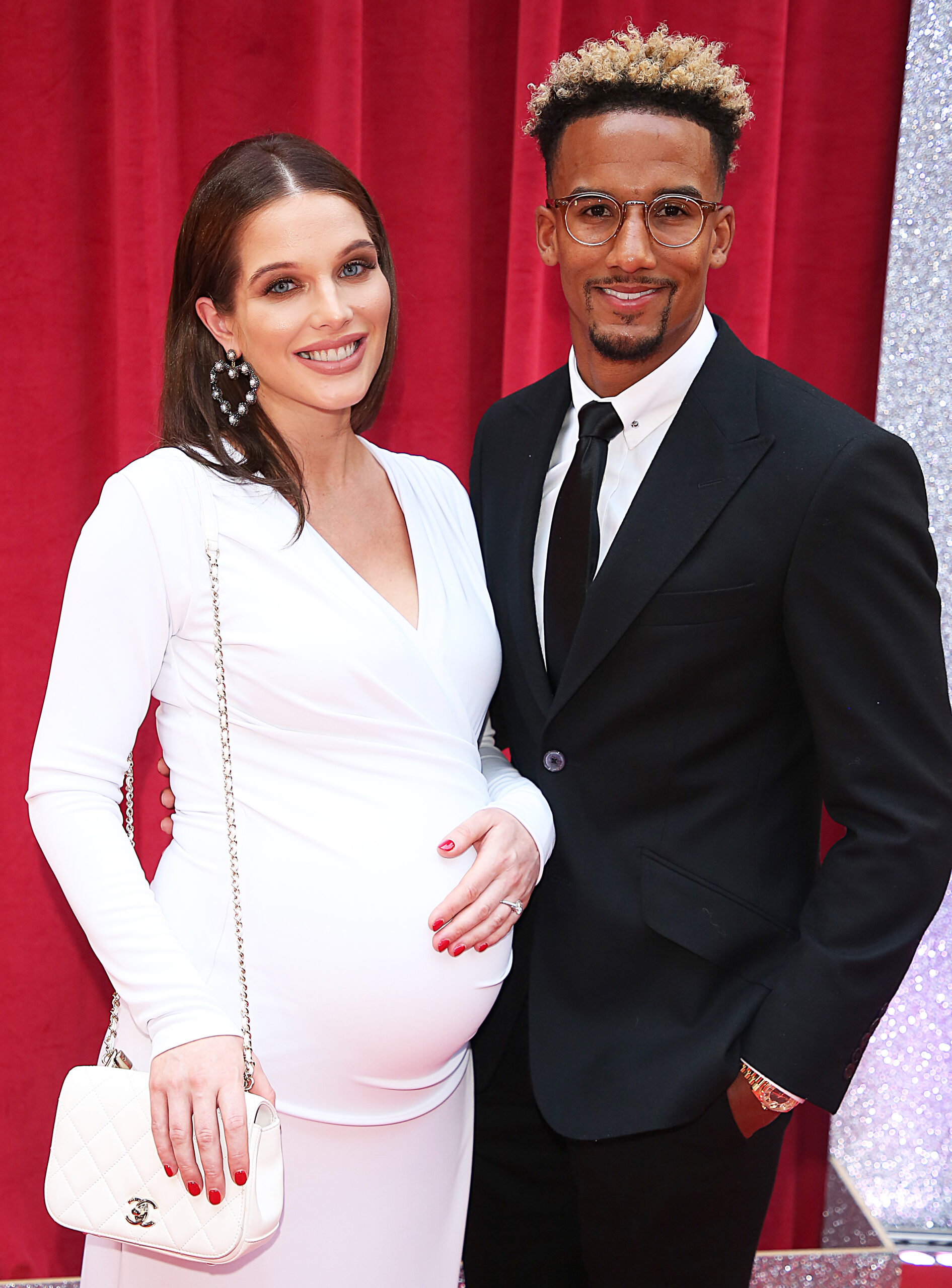 Helen Flanagan and Scott Sinclair smiling