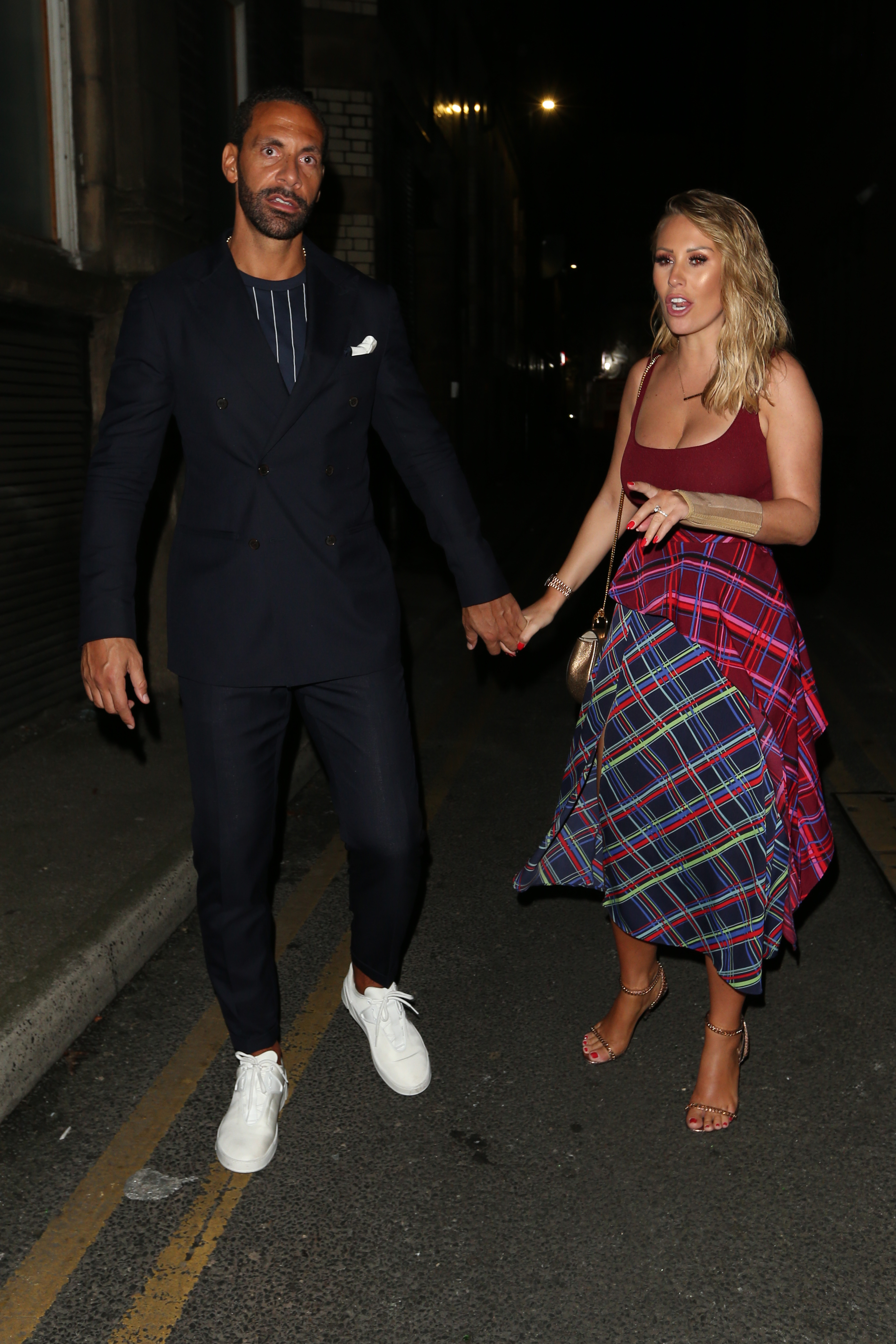 Rio and Kate Ferdinand holding hands