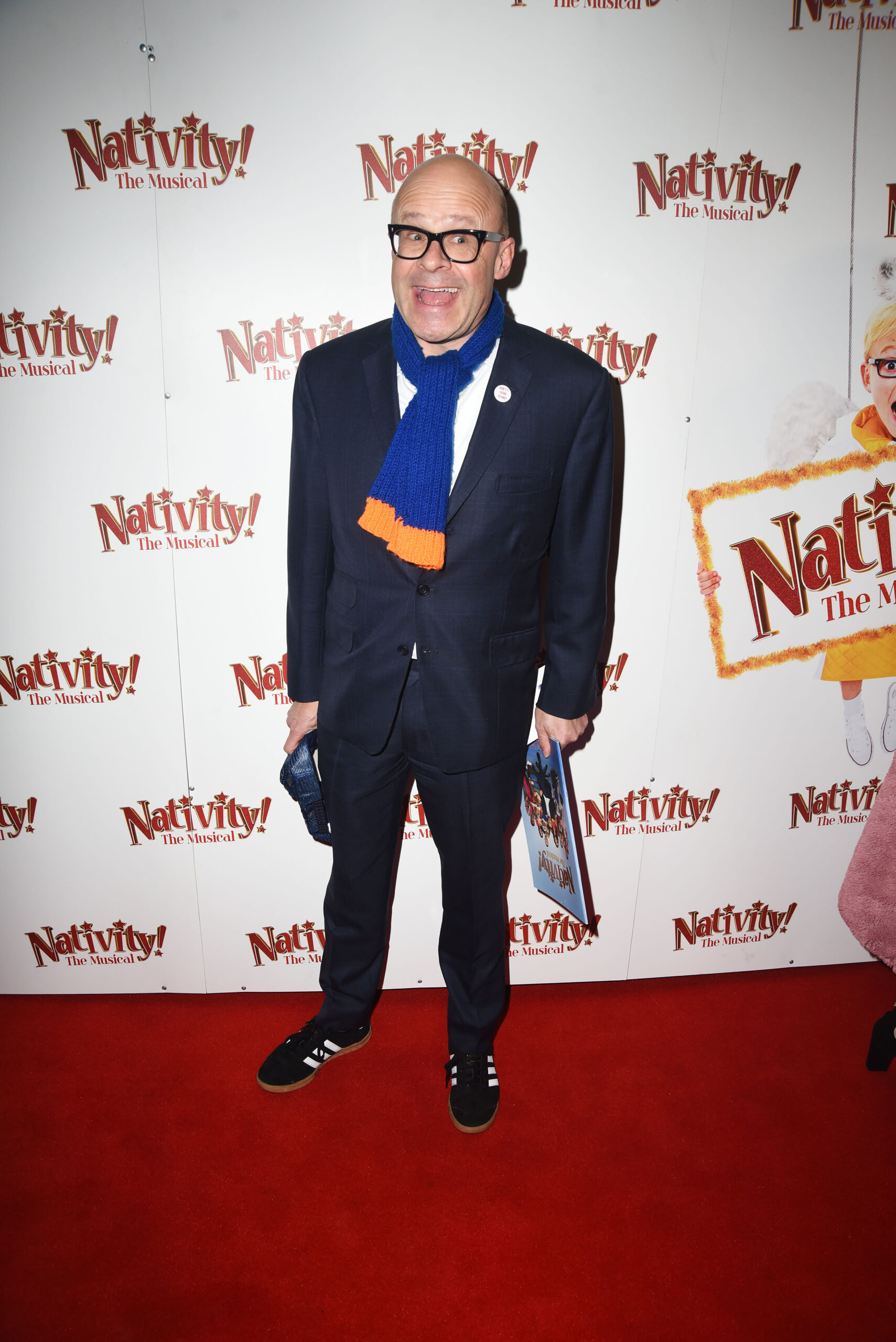 Harry Hill on the red carpet 