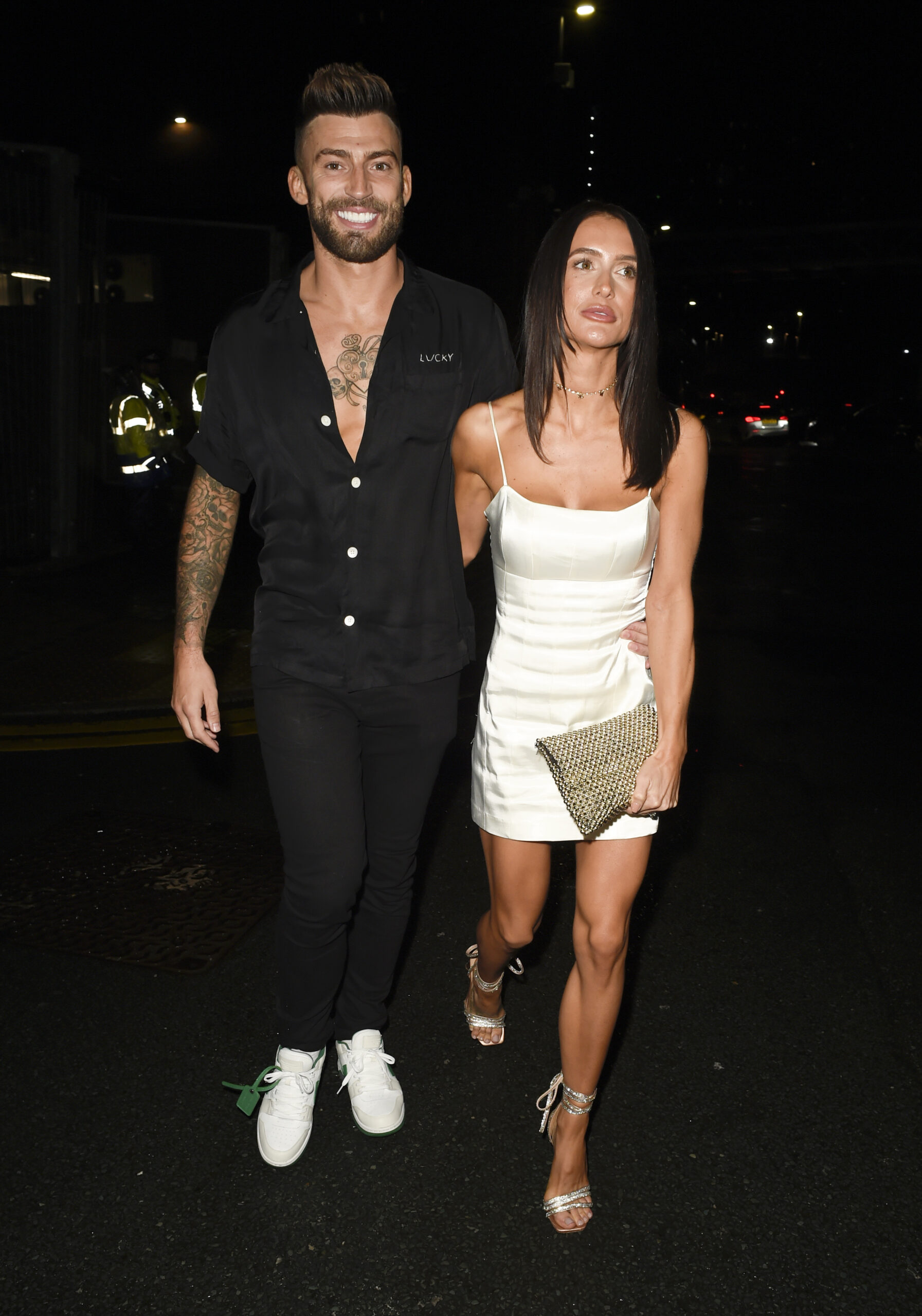 Jake Quickenden and Sophie Church walking together