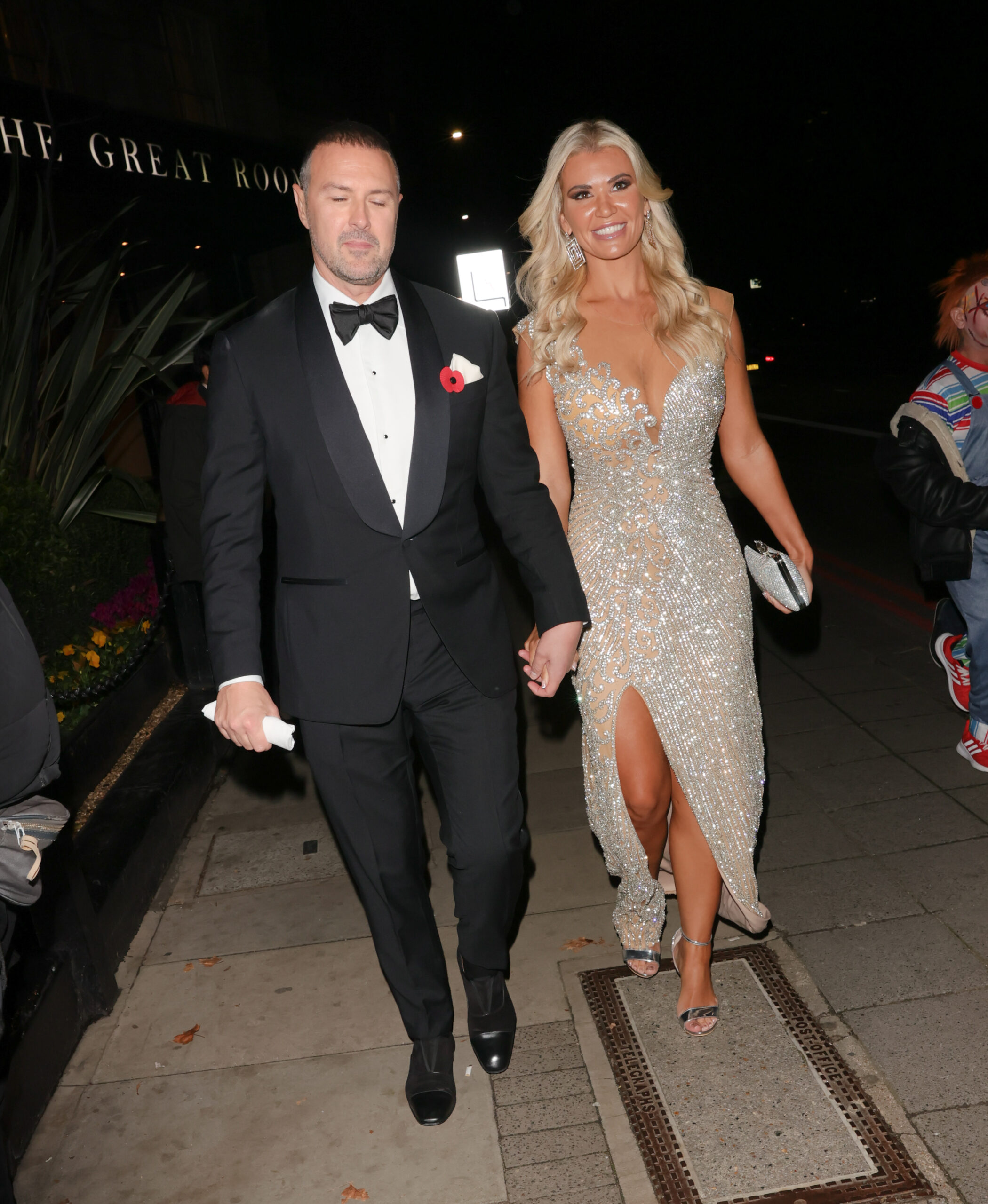 Paddy McGuinness walks hand-in-hand with Christine