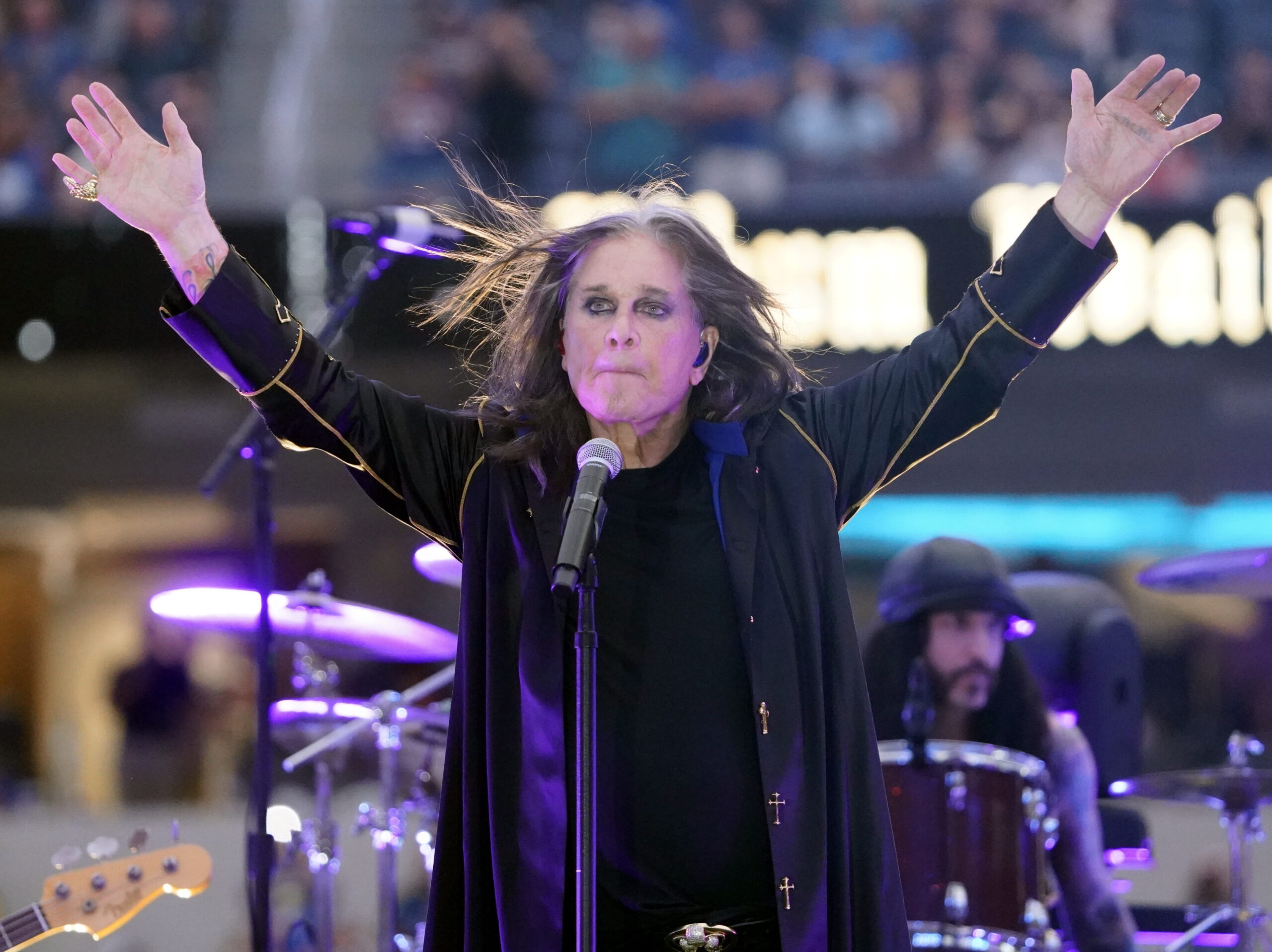 Ozzy Osbourne performing in 2022