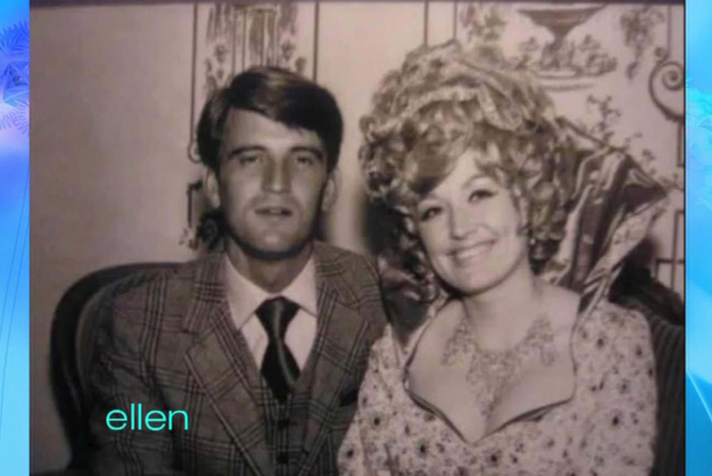 Carl Dean and Dolly Parton smiling