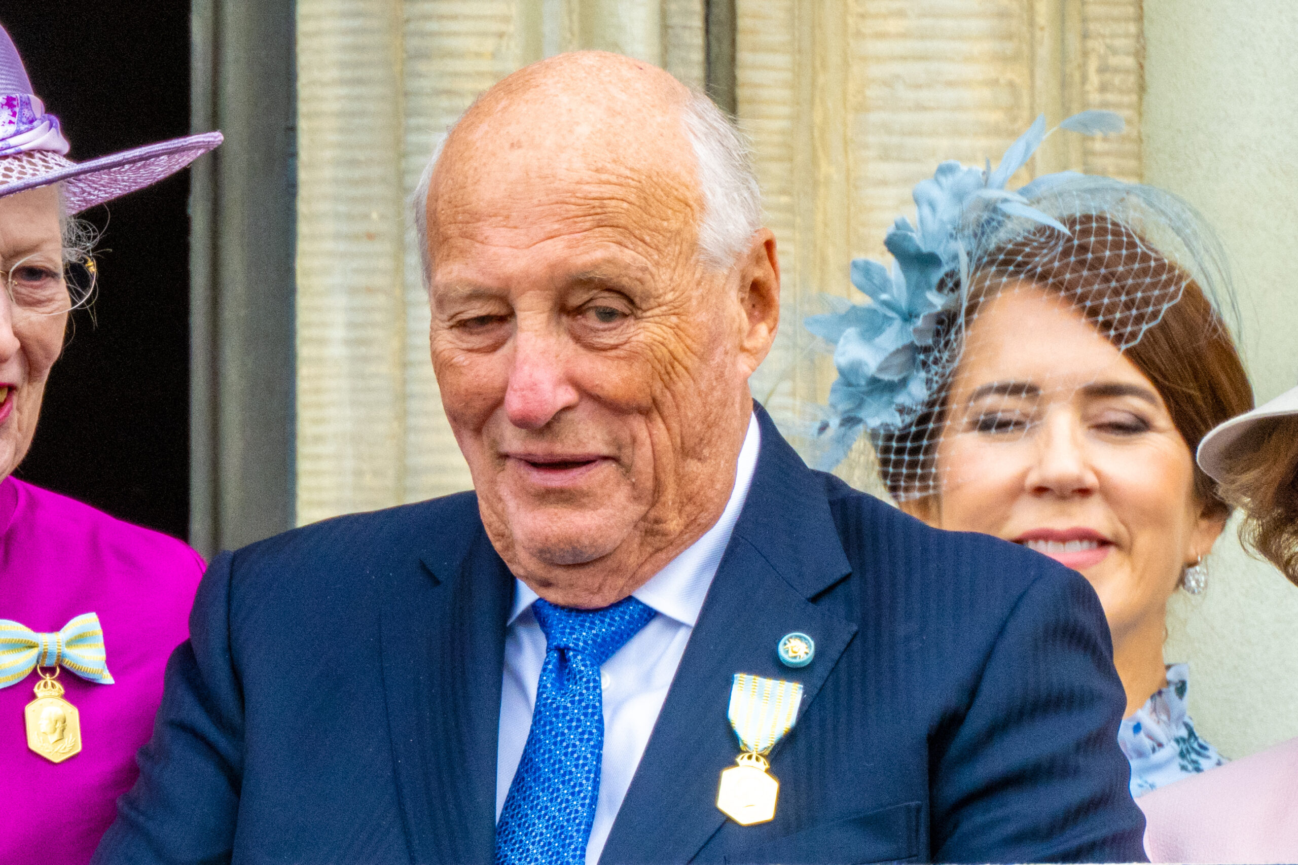 King Harald V smiling