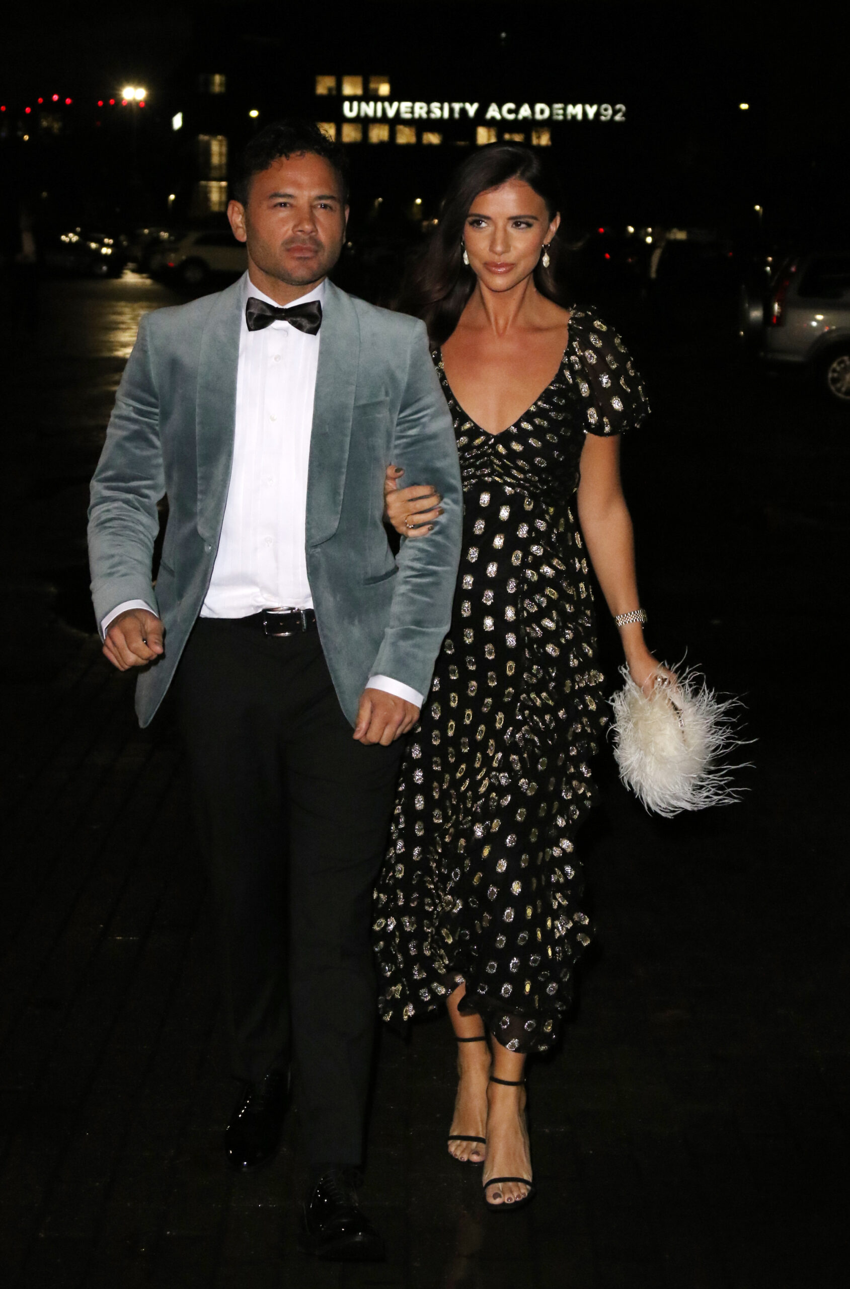 Ryan Thomas and Lucy Mecklenburgh on night out