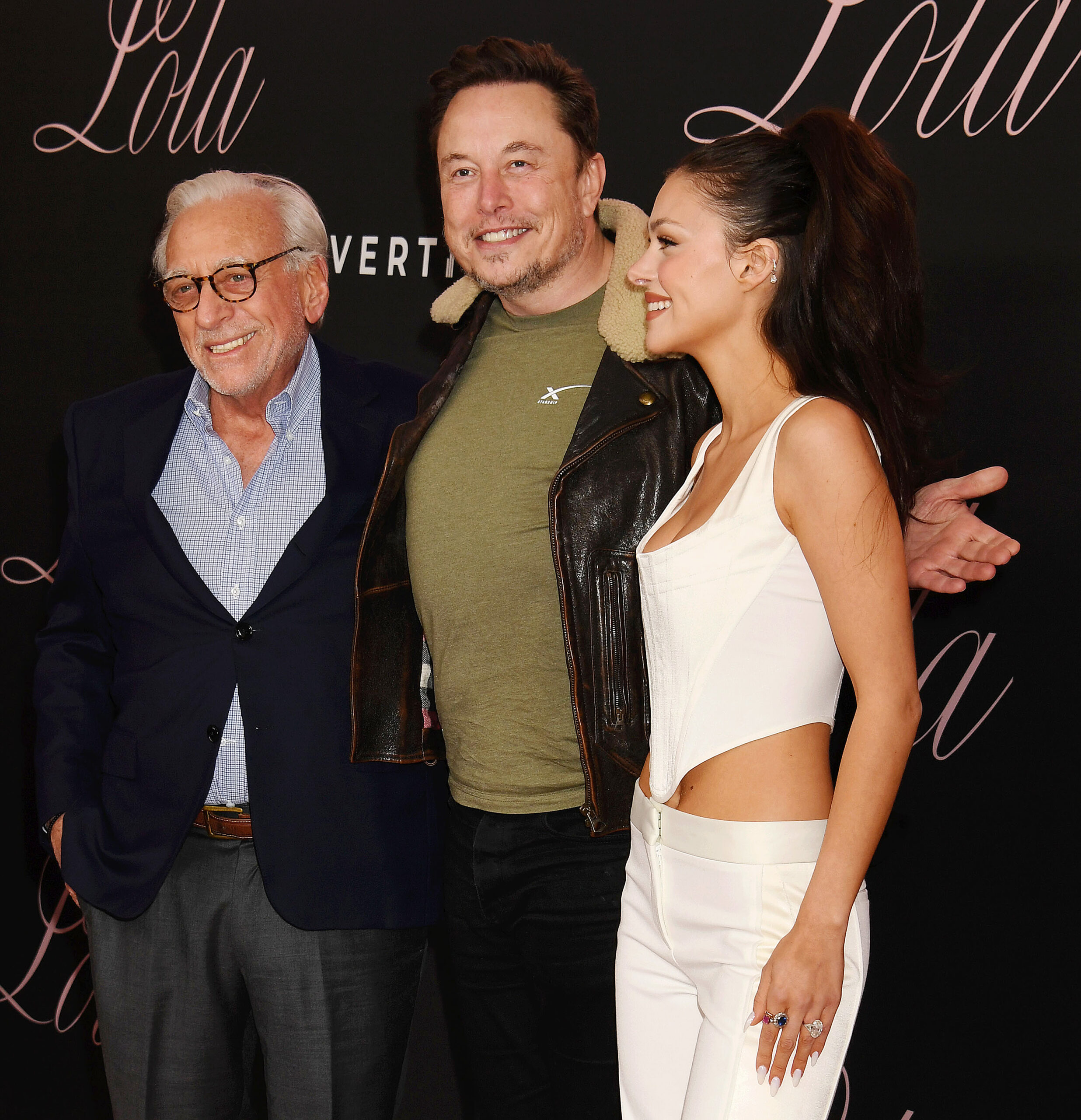 Nelson Peltz, Elon Musk and Nicola Peltz Beckham
