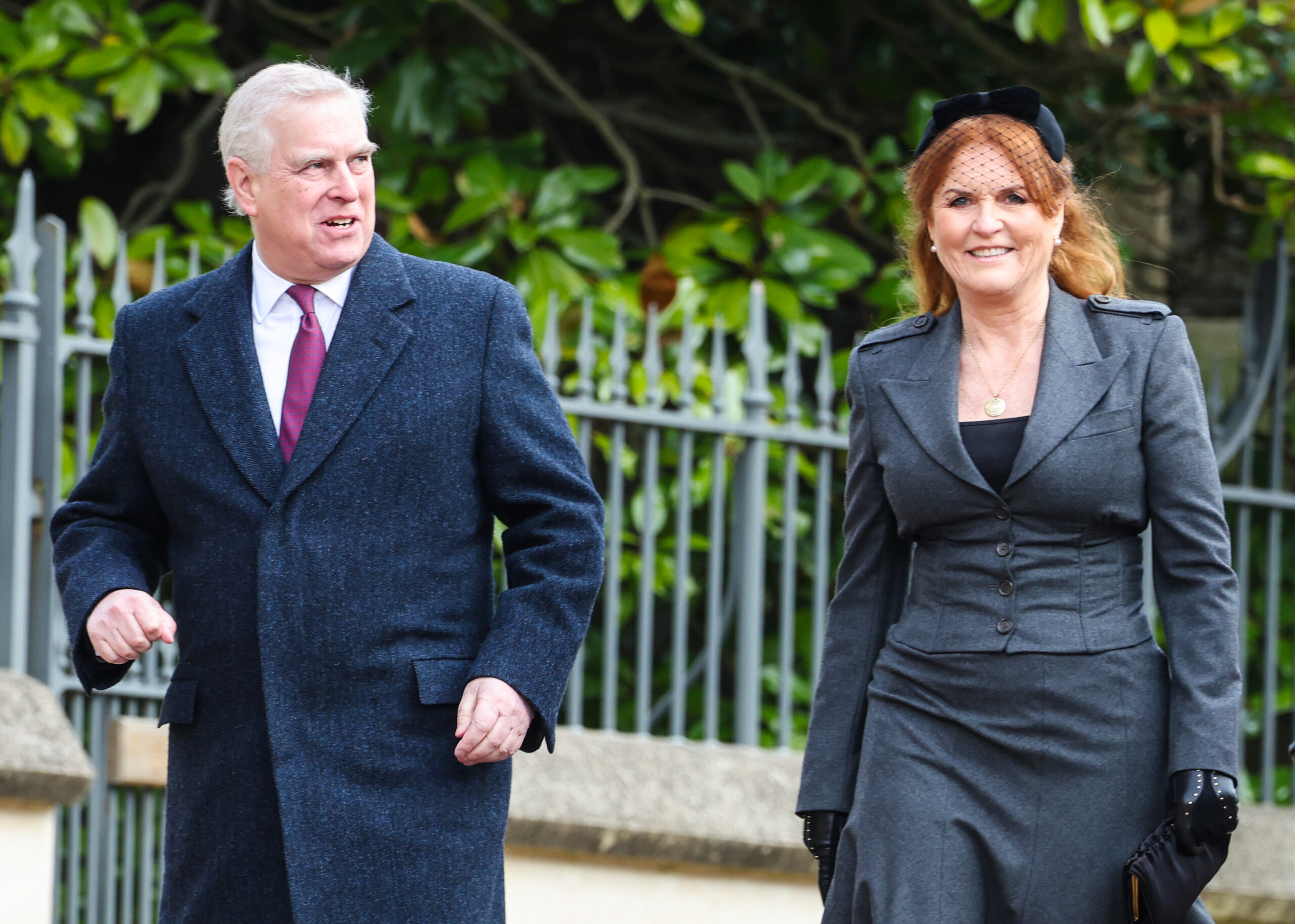 Andrew Mountbatten-Windsor and Sarah Ferguson at Easter service