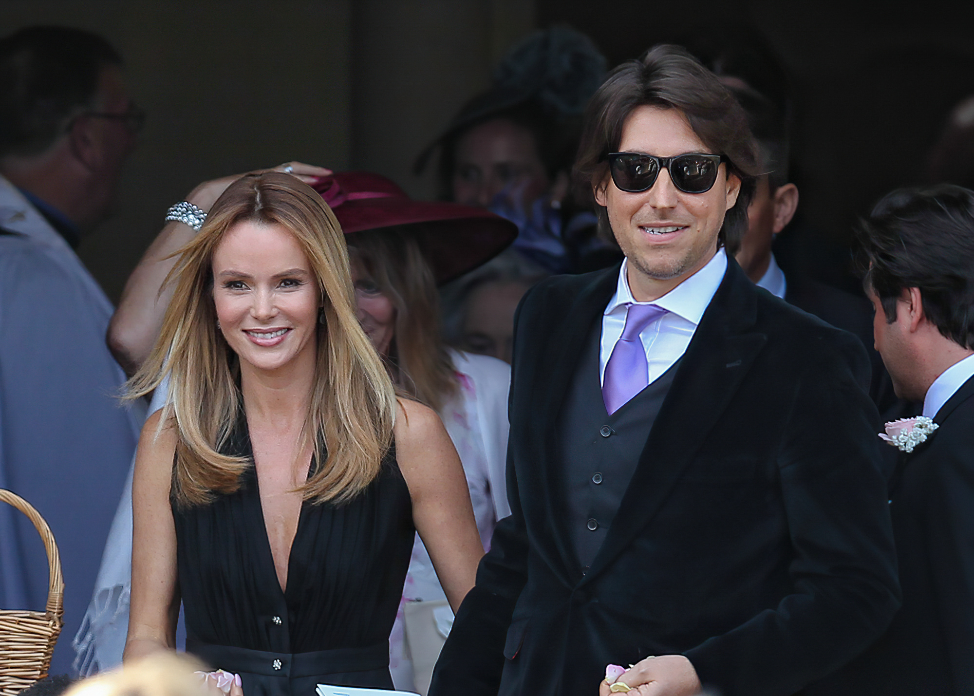 Amanda Holden and her husband Chris Hughes