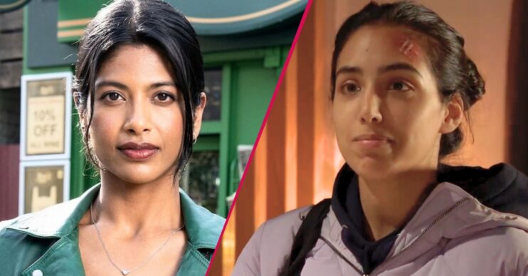 Ash Panesar and the two different actresses who have played her in EastEnders (Credit: BBC)