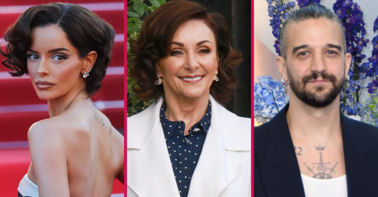 ED composite of Maura Higgins, Shirley Ballas and son Mark at different events
