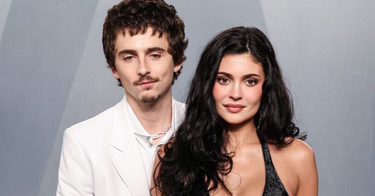 Timothee Chalamet and Kylie Jenner on the red carpet