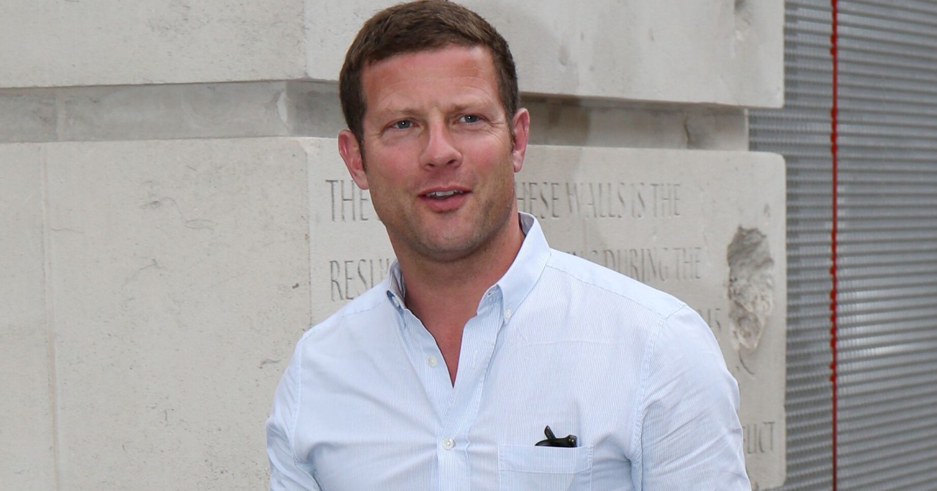 Dermot O'Leary walking