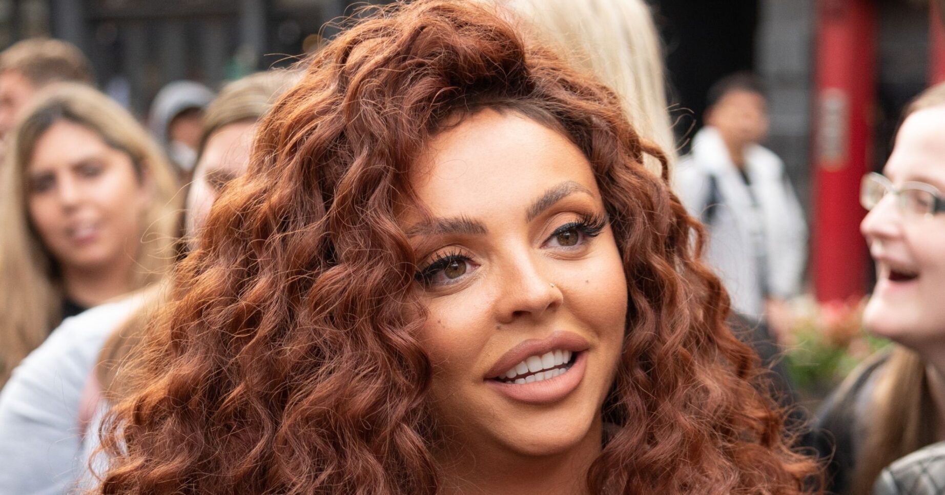 Jesy Nelson smiling