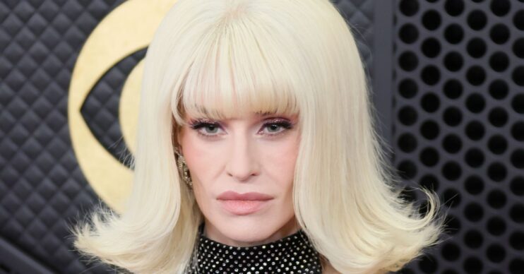 Kelly Osbourne on the GRAMMYs red carpet