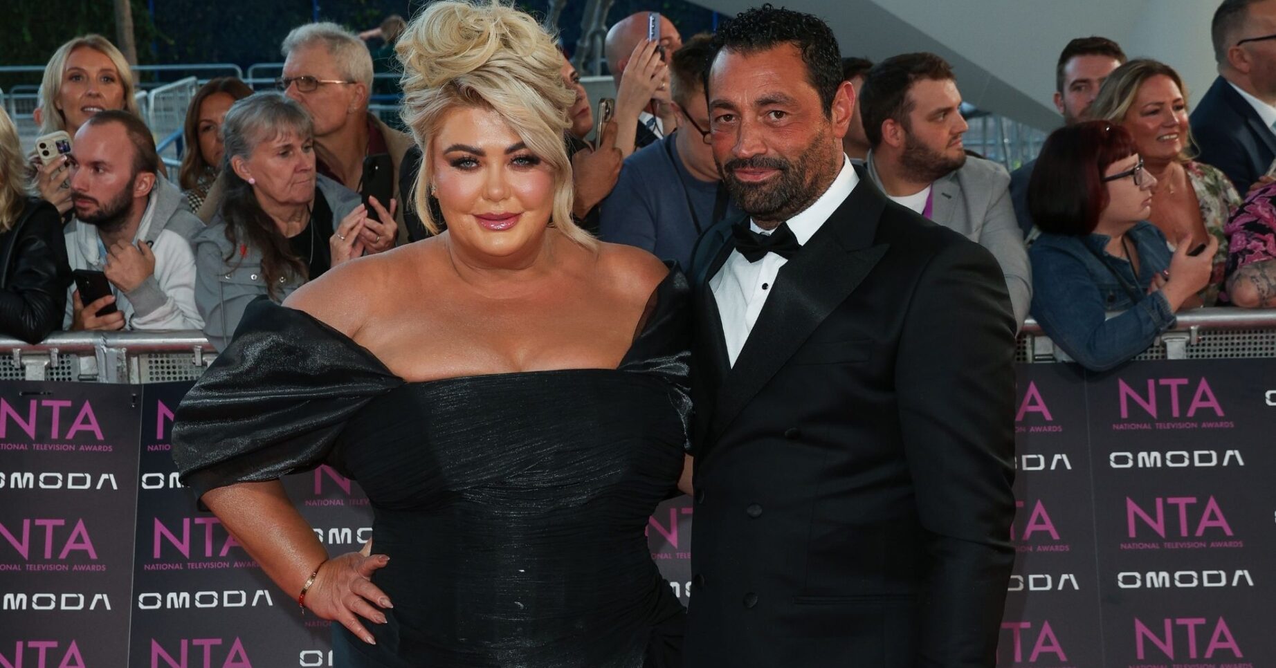 Gemma Collins and Rami Hawash on the NTAs red carpet