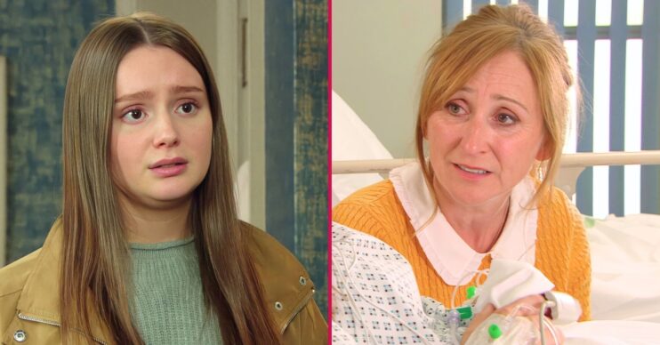 Sarah and Laurel in Emmerdale (Credit: ITV)