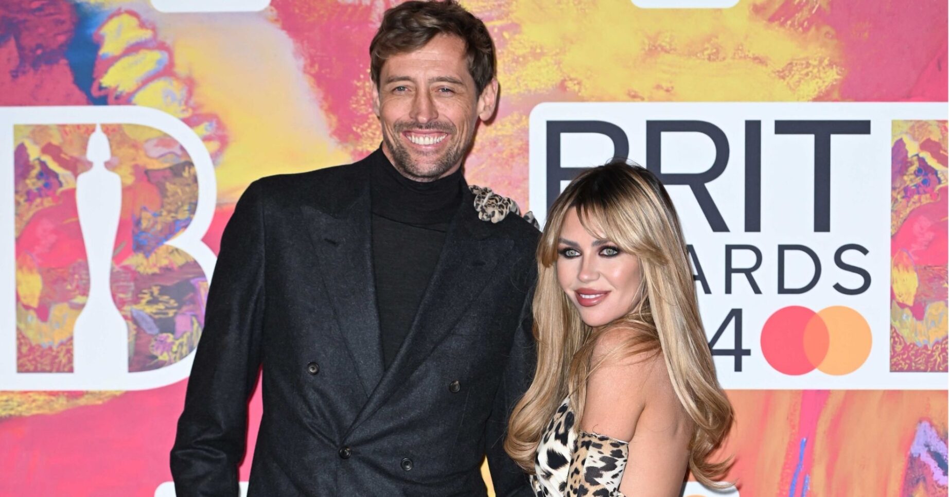 Peter Crouch and Abbey Clancy on the red carpet