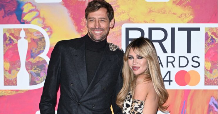 Peter Crouch and Abbey Clancy on the red carpet