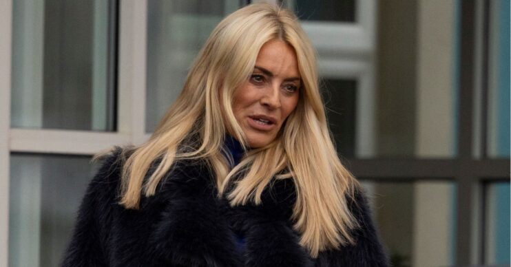 Tess Daly looking in front