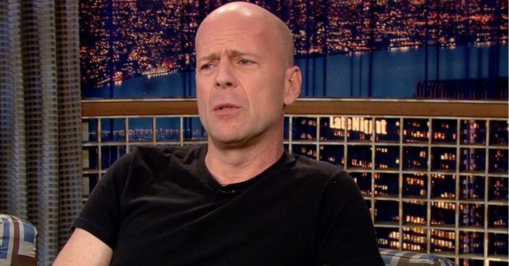 Bruce Willis talking
