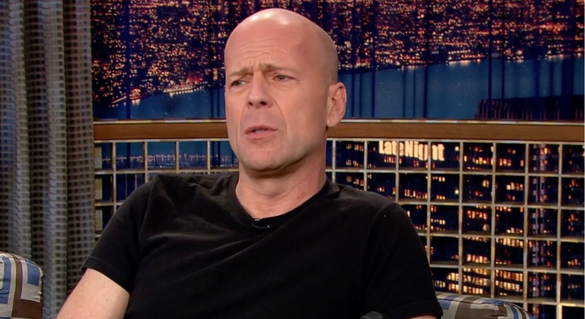 Bruce Willis talking